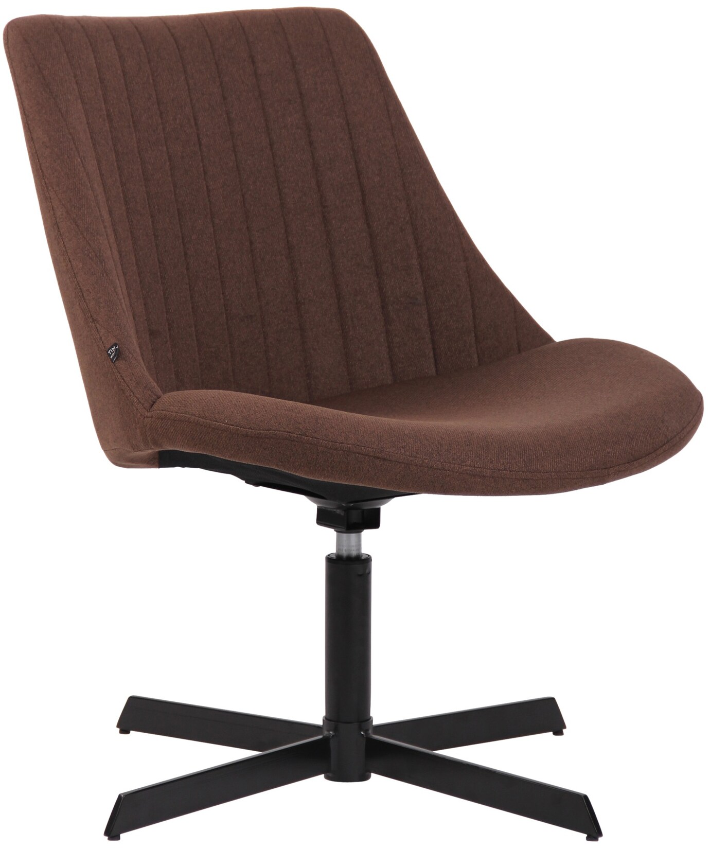 CLP Lounger Granby I 360 Grad Drehbarer Relax Sessel Mit Stoffbezug I Ergonomisches Design Mit Bodenschonern I Polsterstuhl Mit Rückenlehne