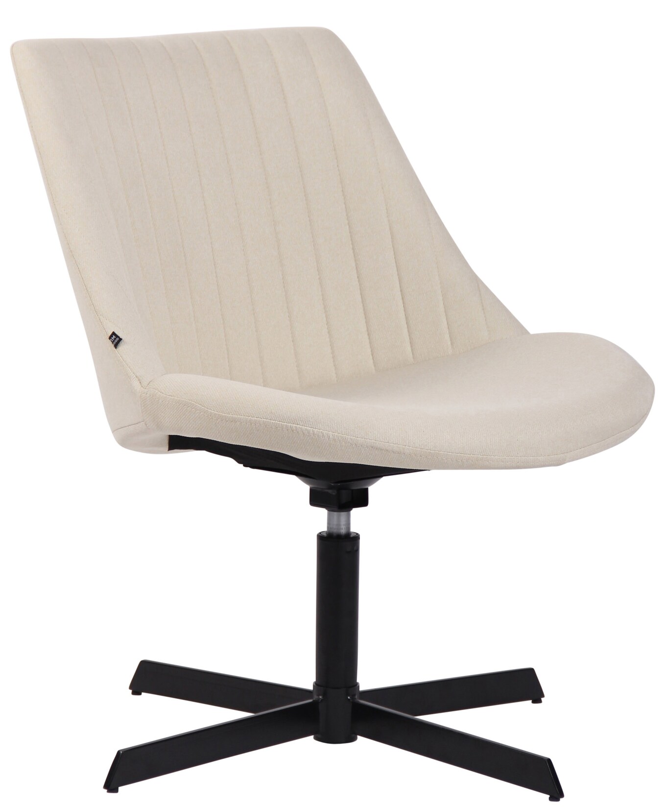 CLP Lounger Granby I 360 Grad Drehbarer Relax Sessel Mit Stoffbezug I Ergonomisches Design Mit Bodenschonern I Polsterstuhl Mit Rückenlehne | 04251756450984