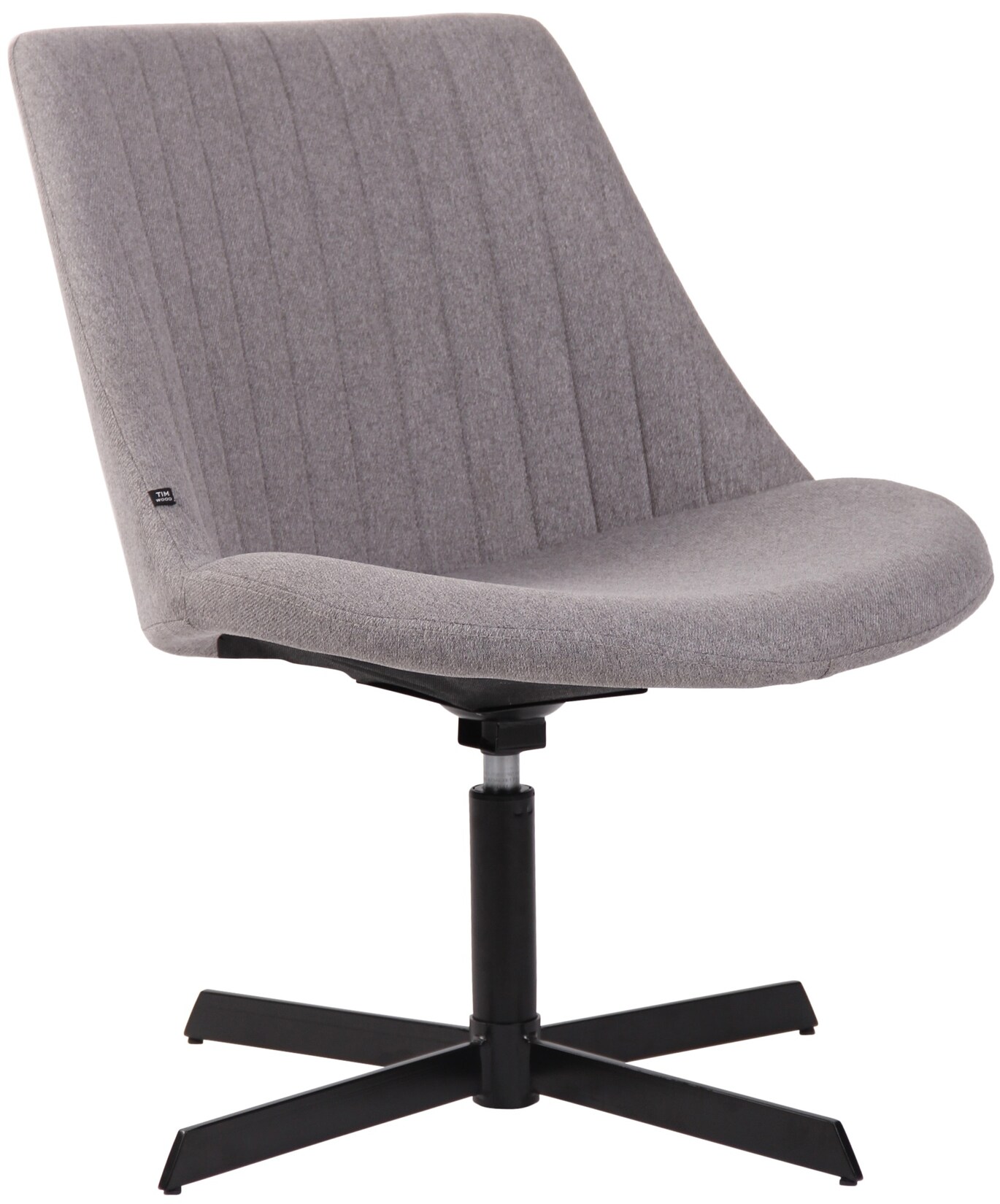 CLP Lounger Granby I 360 Grad Drehbarer Relax Sessel Mit Stoffbezug I Ergonomisches Design Mit Bodenschonern I Polsterstuhl Mit Rückenlehne