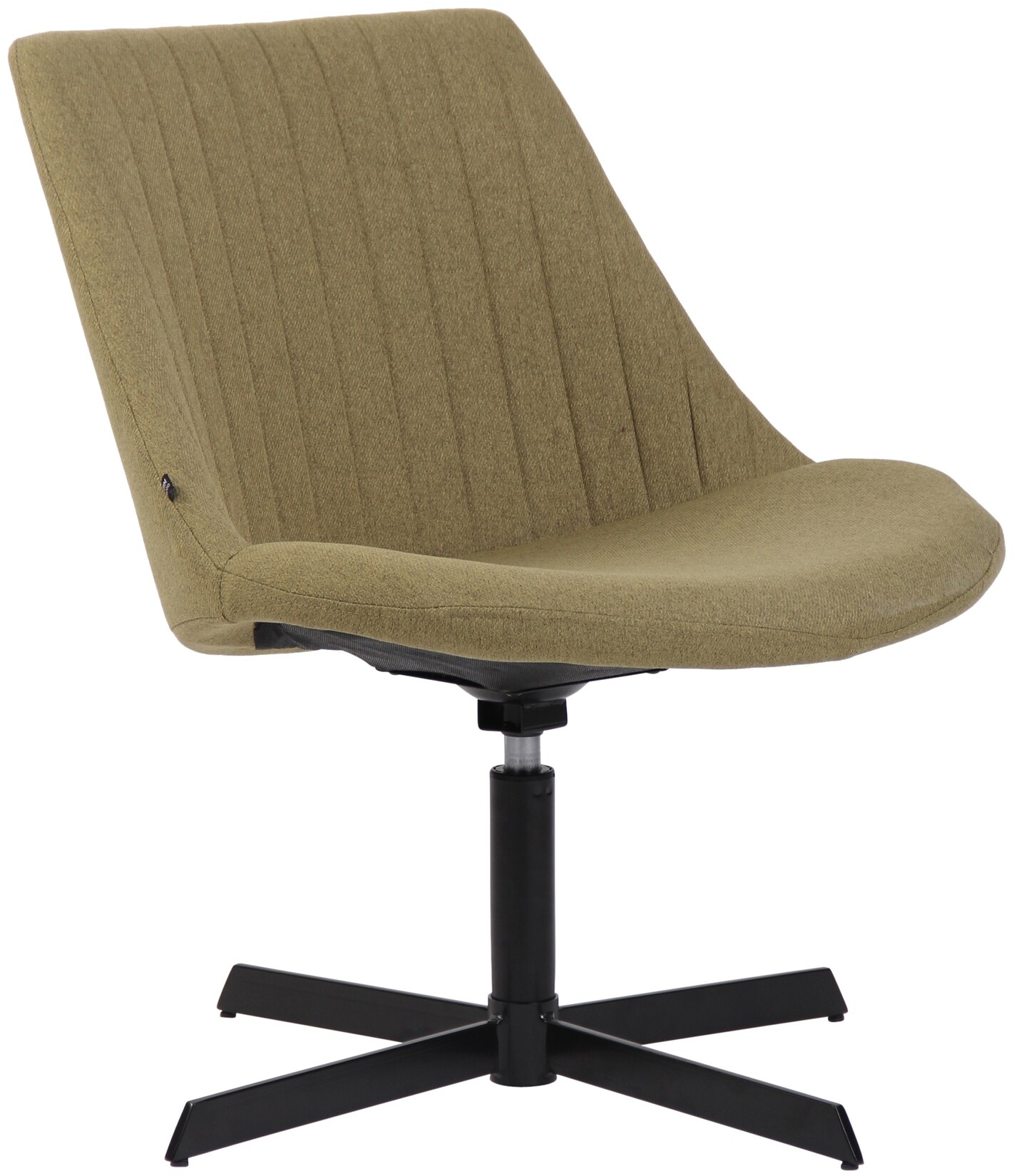 CLP Lounger Granby I 360 Grad Drehbarer Relax Sessel Mit Stoffbezug I Ergonomisches Design Mit Bodenschonern I Polsterstuhl Mit Rückenlehne