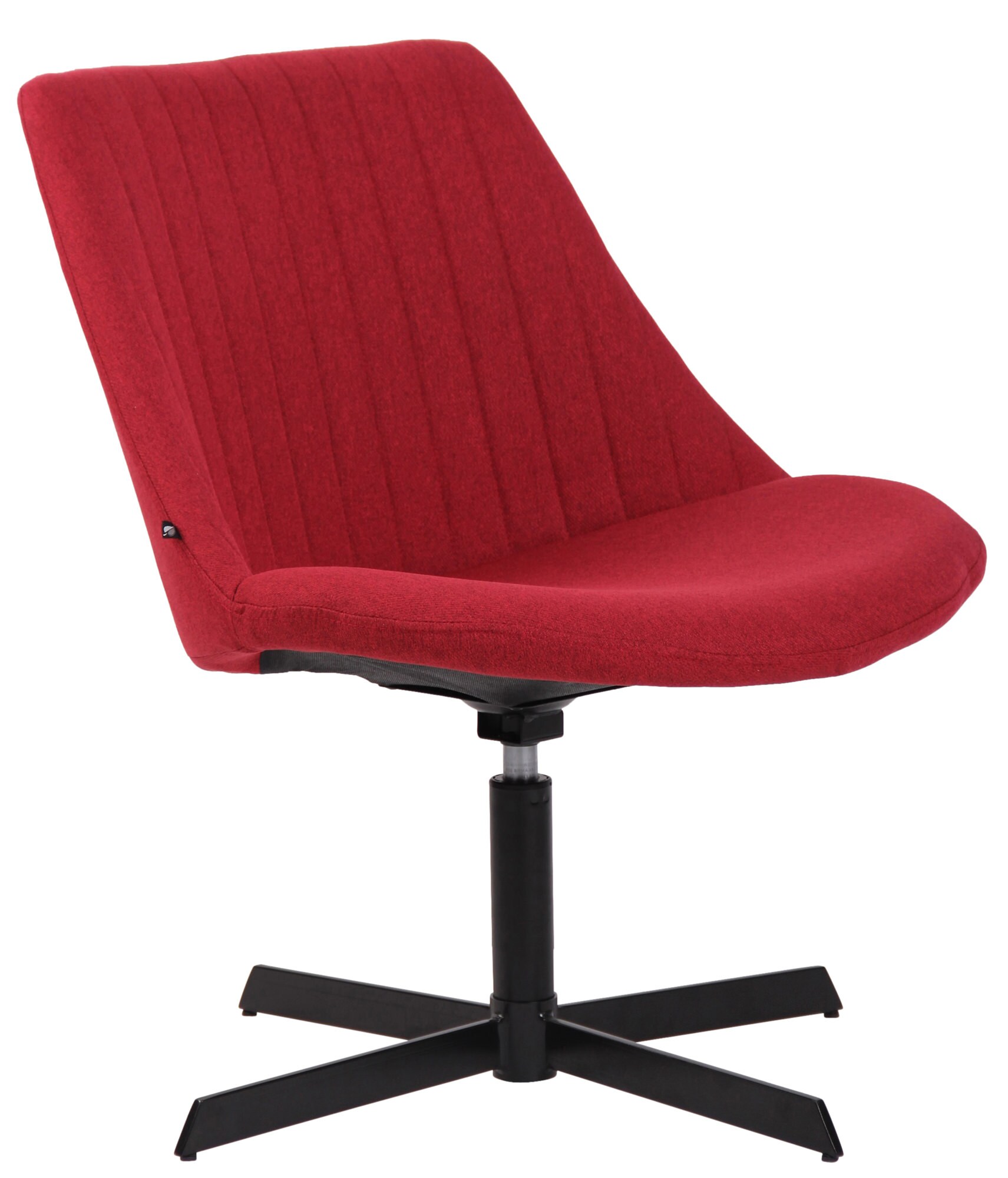 CLP Lounger Granby I 360 Grad Drehbarer Relax Sessel Mit Stoffbezug I Ergonomisches Design Mit Bodenschonern I Polsterstuhl Mit R&uuml;ckenlehne - Bild 1