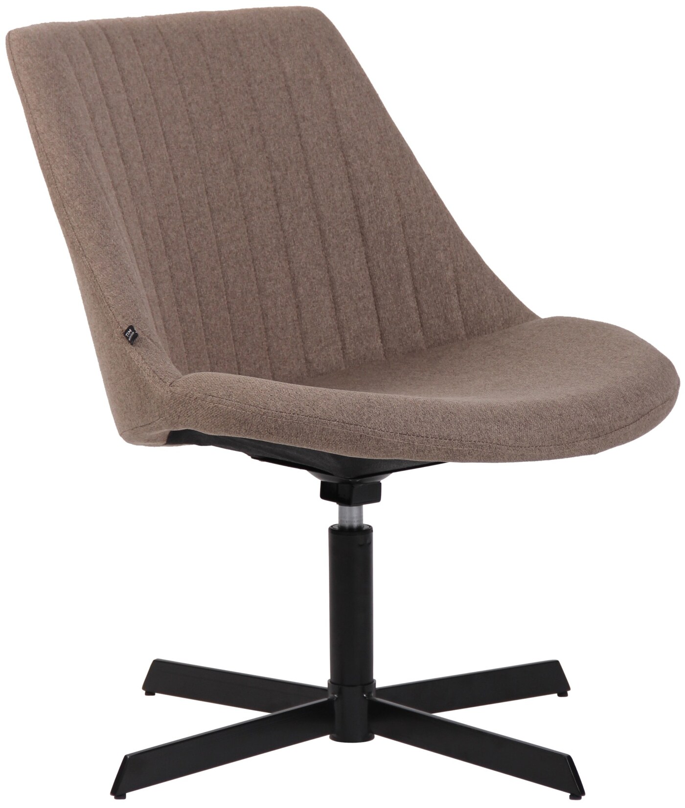 CLP Lounger Granby I 360 Grad Drehbarer Relax Sessel Mit Stoffbezug I Ergonomisches Design Mit Bodenschonern I Polsterstuhl Mit Rückenlehne
