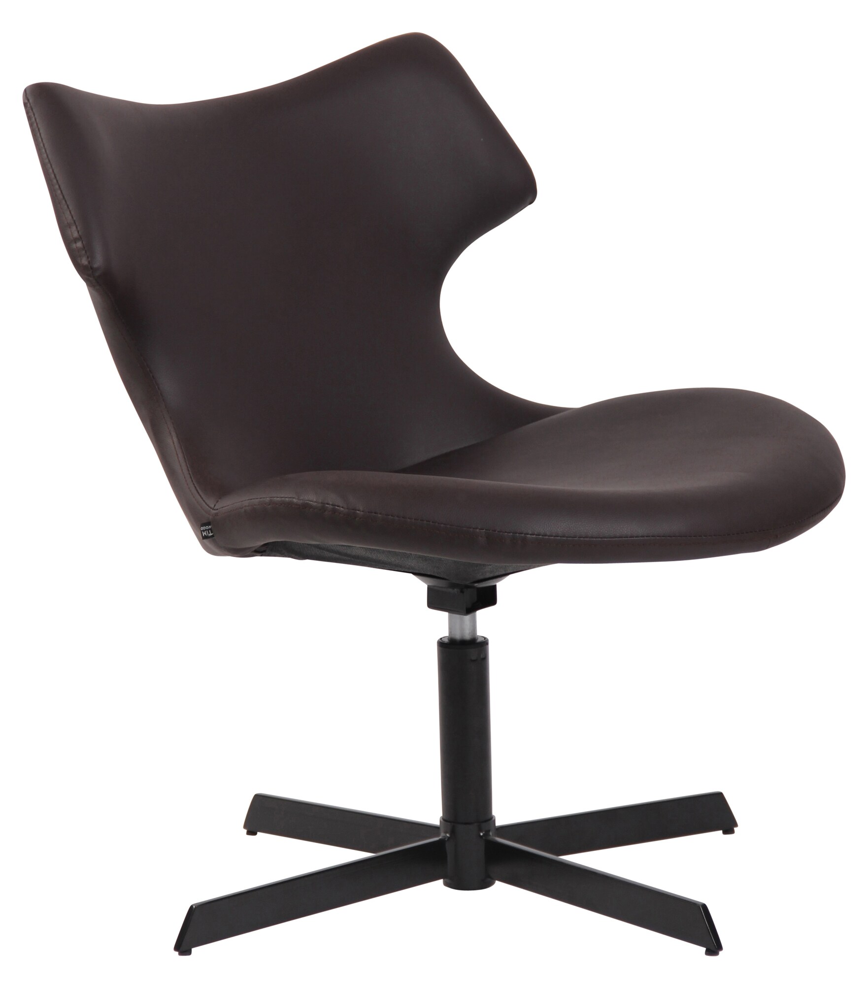 CLP Lounger Welland Kunstleder I Relaxsessel 360 Grad Drehbar Mit Gepolsterten Kunstlederbezug I Polsterstuhl Mit R&uuml;ckenlehne F&uuml;r Wohnzimmer - Bild 1