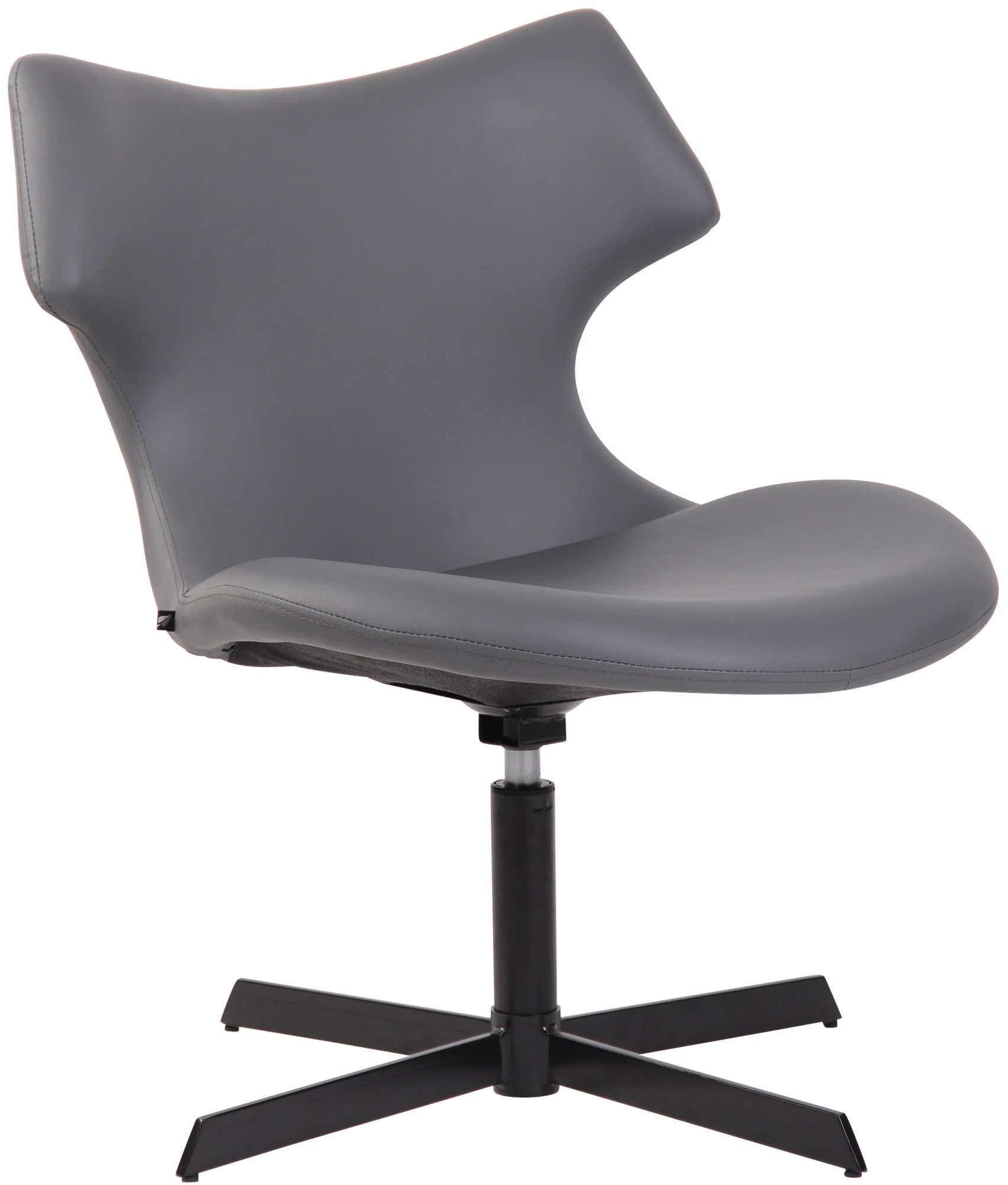 CLP Lounger Welland Kunstleder I Relaxsessel 360 Grad Drehbar Mit Gepolsterten Kunstlederbezug I Polsterstuhl Mit R&uuml;ckenlehne F&uuml;r Wohnzimmer - Bild 1