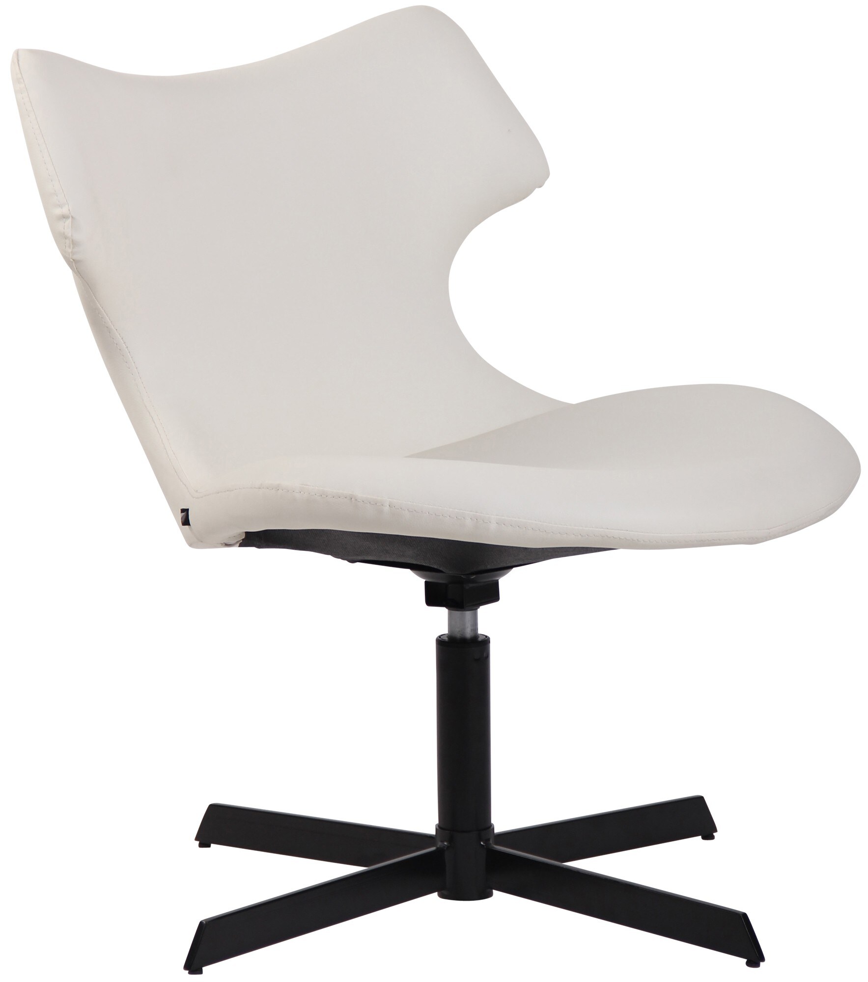 CLP Lounger Welland Kunstleder I Relaxsessel 360 Grad Drehbar Mit Gepolsterten Kunstlederbezug I Polsterstuhl Mit R&uuml;ckenlehne F&uuml;r Wohnzimmer - Bild 1