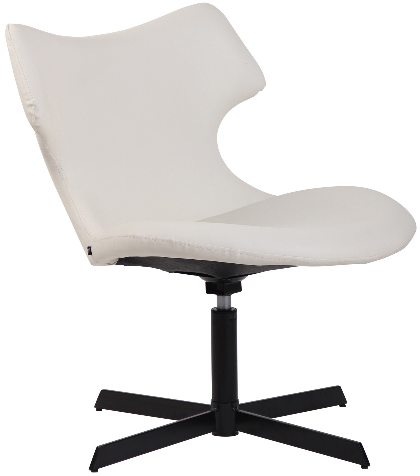 CLP Lounger Welland Kunstleder I Relaxsessel 360 Grad Drehbar Mit Gepolsterten Kunstlederbezug I Polsterstuhl Mit Rückenlehne Für Wohnzimmer | 04251756451110