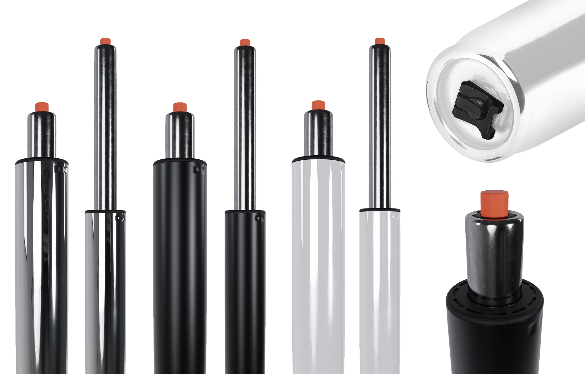 CLP Gasdruckfeder F&uuml;r B&uuml;rost&uuml;hle I Gaslift In Verschiedenen Gr&ouml;&szlig;en I Ersatz-Gasdruckd&auml;mpfer - Bild 1