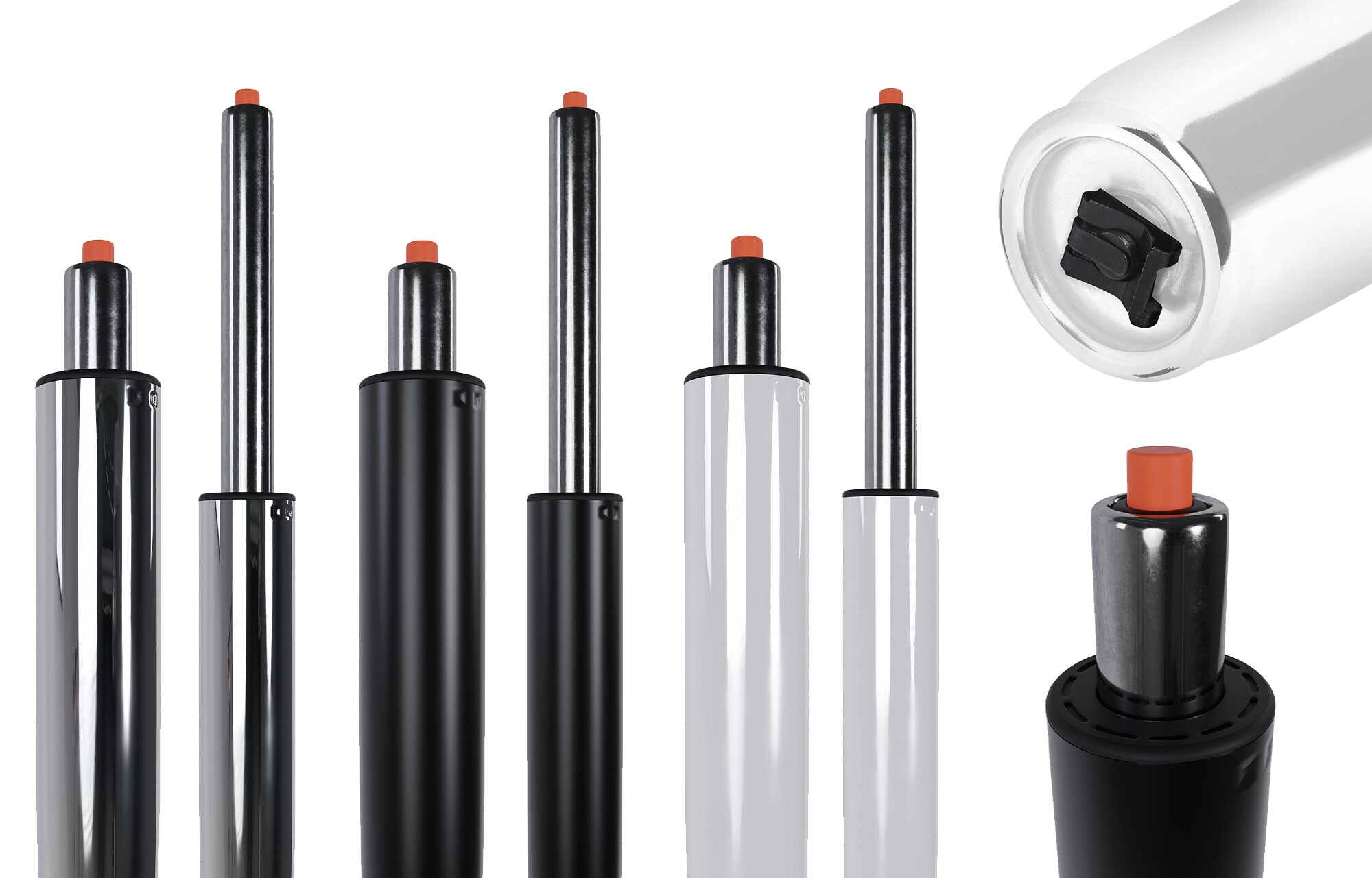 CLP Gasdruckfeder F&uuml;r B&uuml;rost&uuml;hle I Gaslift In Verschiedenen Gr&ouml;&szlig;en I Ersatz-Gasdruckd&auml;mpfer - Bild 1