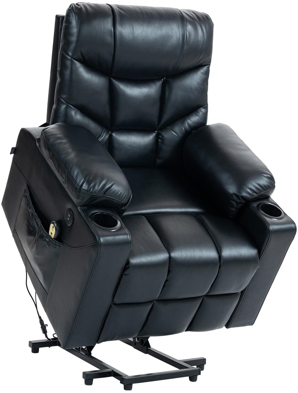 CLP Sessel Andover I Relaxsessel Elektrisch Verstellbar Mit Aufstehhilfe I Fernsehsessel Mit Liegefunktion, USB Ports Und Getränkehalter