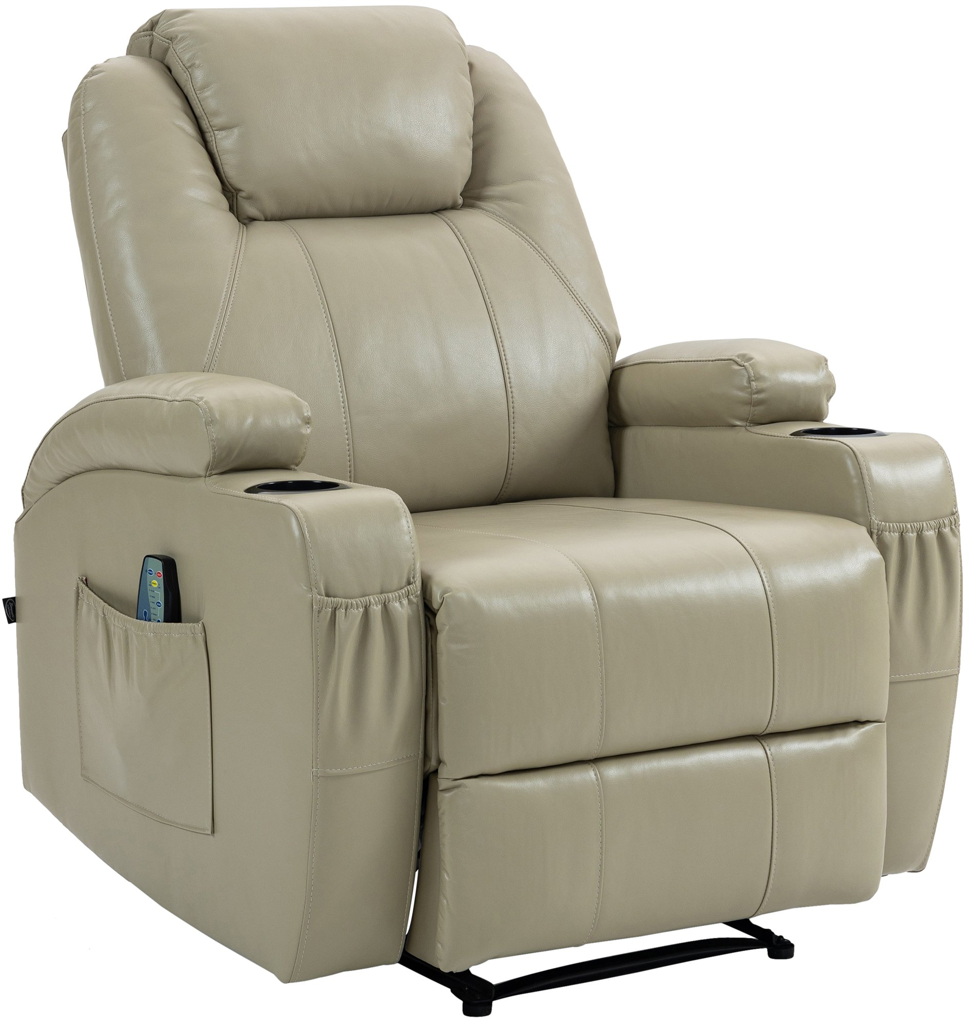 CLP Massagesessel Galena mit Liegefunktion I Relaxsessel mit W&auml;rmefunktion I Ganzk&ouml;rpermassage - Bild 1