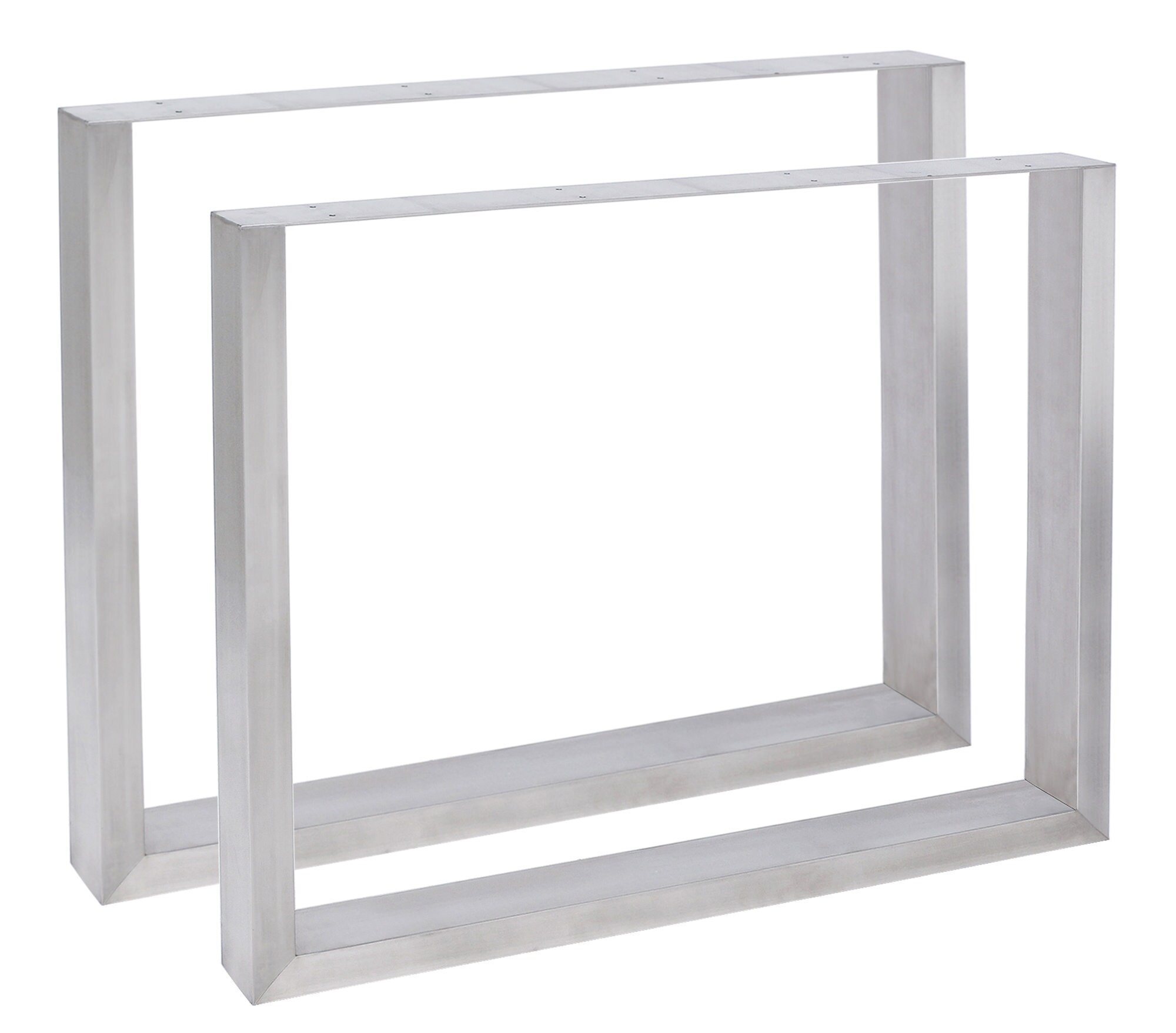 CLP 2er Set Tischbeine Velden I Tischkufen Aus Vierkantprofilen I H&ouml;he 72 cm I Pulverbeschichtetes Gestell - Bild 1