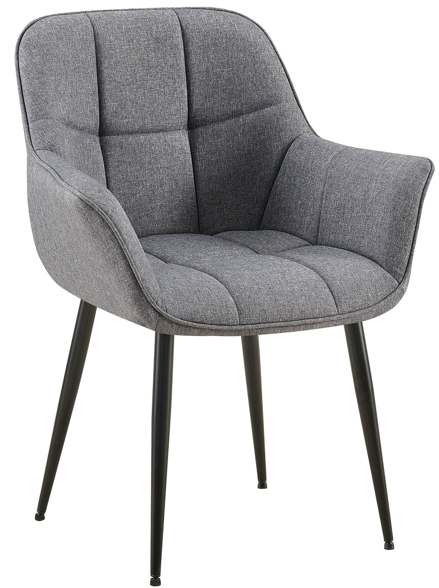 CLP Esszimmerstuhl Roseville I Moderner Stuhl mit Armlehne und gepolsterter R&uuml;ckenlehne I Polsterstuhl bis 150 kg belastbar und ergonomisch - Bild 1