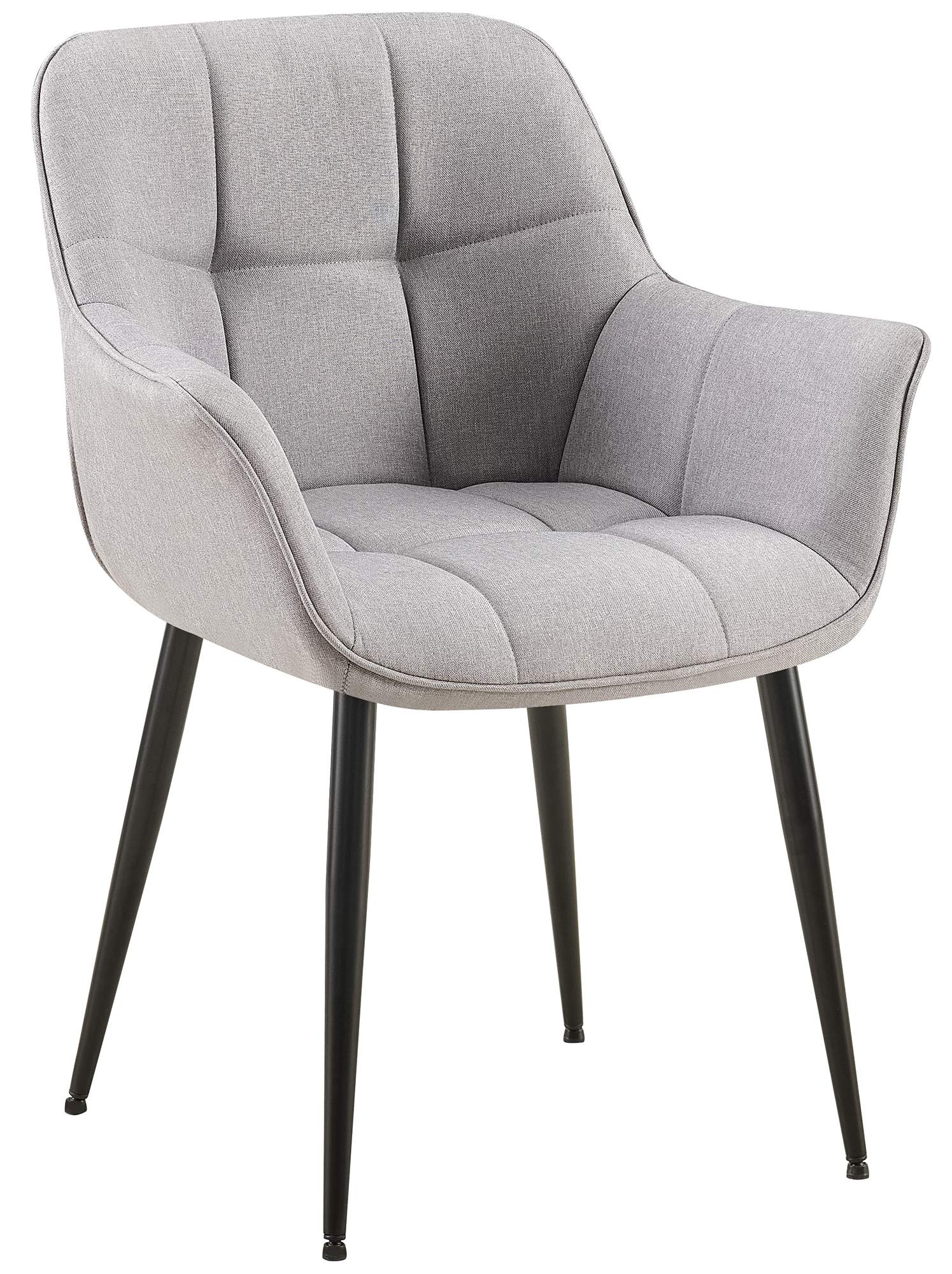 CLP Esszimmerstuhl Roseville I Moderner Stuhl mit Armlehne und gepolsterter R&uuml;ckenlehne I Polsterstuhl bis 150 kg belastbar und ergonomisch - Bild 1