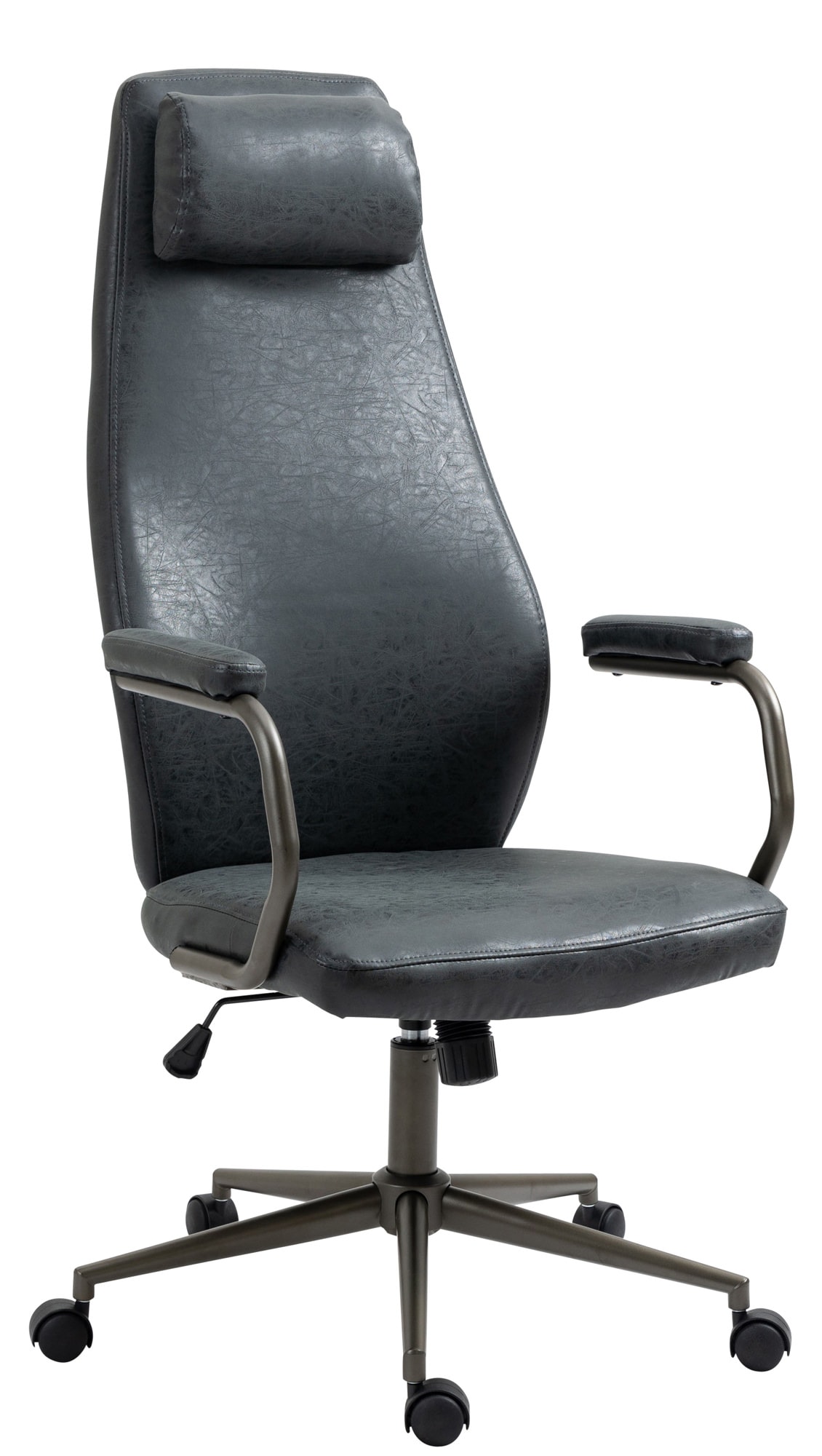 CLP B&uuml;rostuhl Pocatello I Kunstleder-Bezug I H&ouml;henverstellbar I Mit Kopfst&uuml;tze - Bild 1