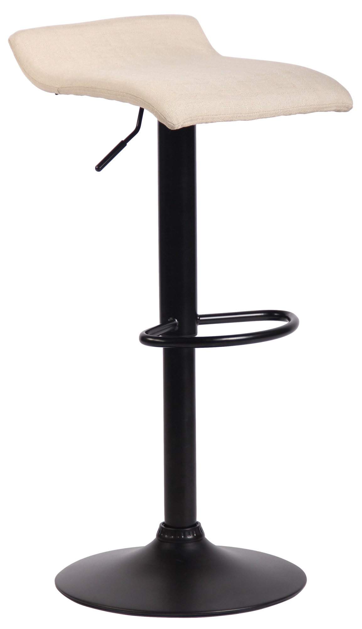 CLP Barhocker DYN V2 Stoff I H&ouml;henverstellbarer Thekenhocker mit Fu&szlig;st&uuml;tze I Tresenhocker mit Trompetenfu&szlig; - Bild 1