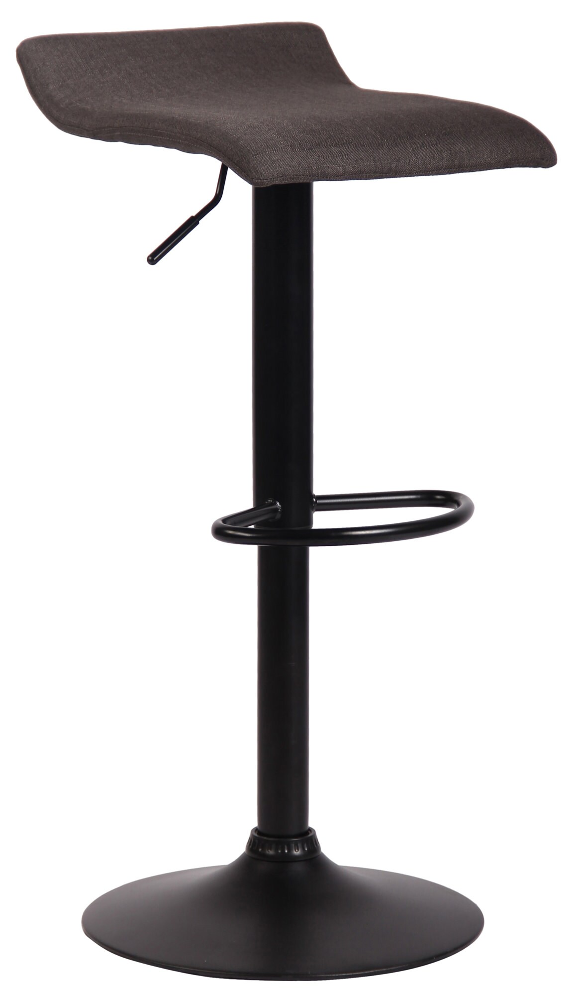 CLP Barhocker DYN V2 Stoff I H&ouml;henverstellbarer Thekenhocker mit Fu&szlig;st&uuml;tze I Tresenhocker mit Trompetenfu&szlig; - Bild 1