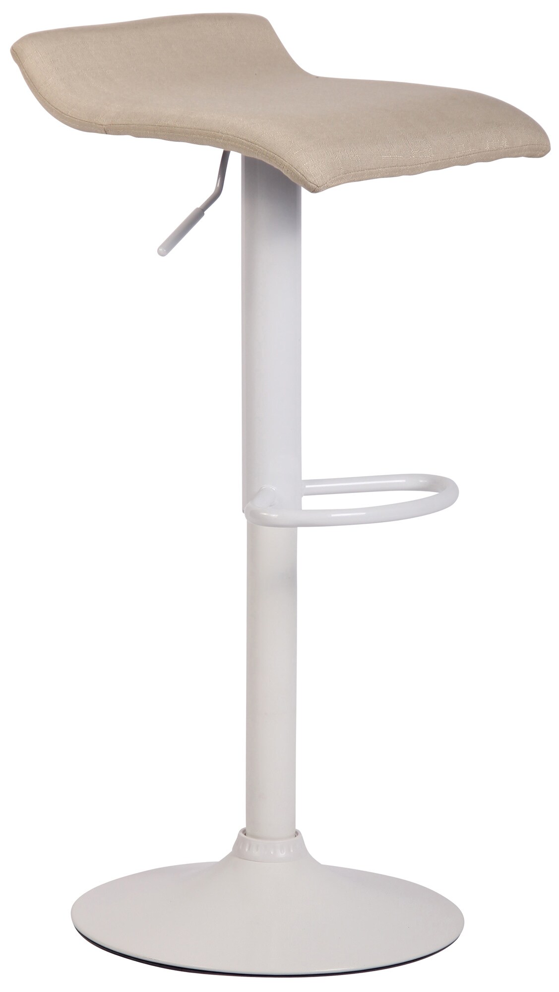 CLP Barhocker DYN V2 Stoff I H&ouml;henverstellbarer Thekenhocker mit Fu&szlig;st&uuml;tze I Tresenhocker mit Trompetenfu&szlig; - Bild 1