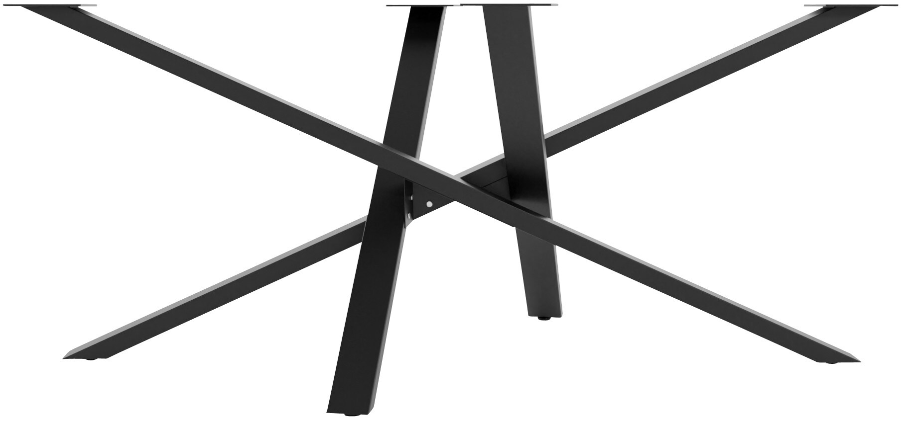 CLP Tischbeine Jimmy I Tischkufen Aus Vierkantprofilen I H&ouml;he 72 cm I Sternf&ouml;rmiges Tischgestell - Bild 1