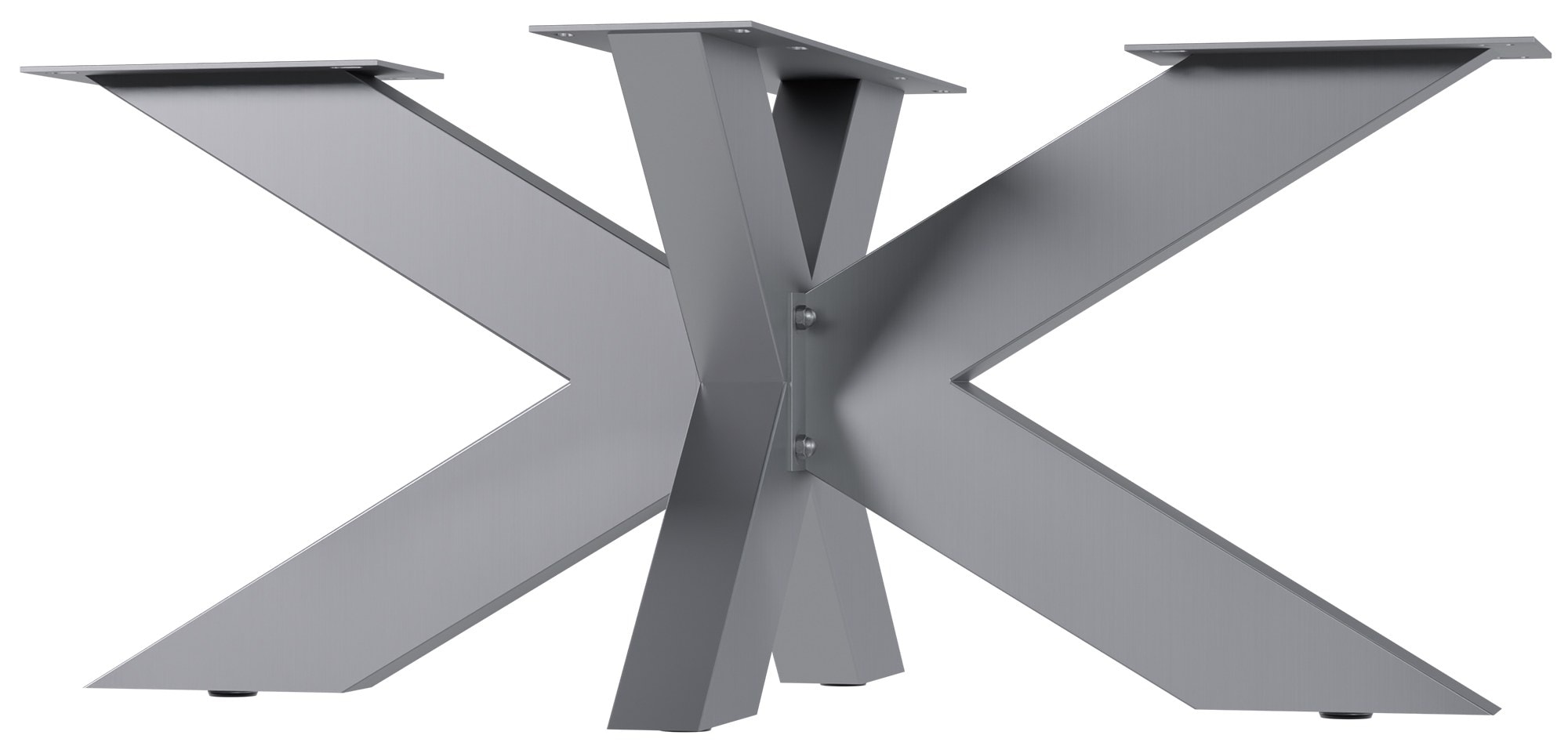 CLP Tischbeine Duncan I Tischgestell f&uuml;r DIY-Projekte I Tischkufen aus Edelstahl in Sternform I Vierkantprofile - Bild 1