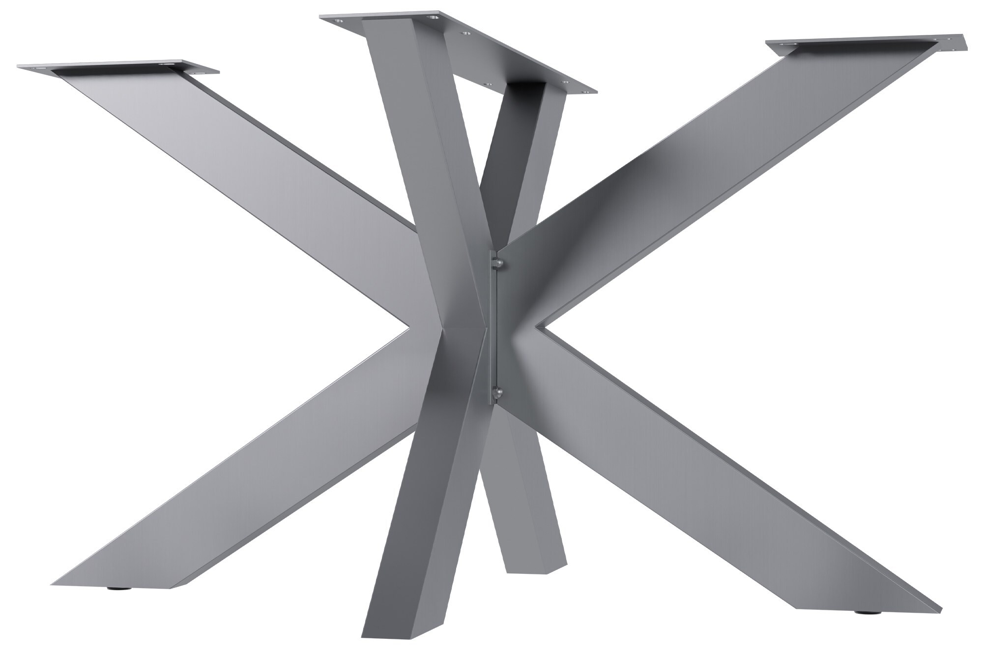 CLP Tischbeine Duncan I Tischgestell f&uuml;r DIY-Projekte I Tischkufen aus Edelstahl in Sternform I Vierkantprofile - Bild 1