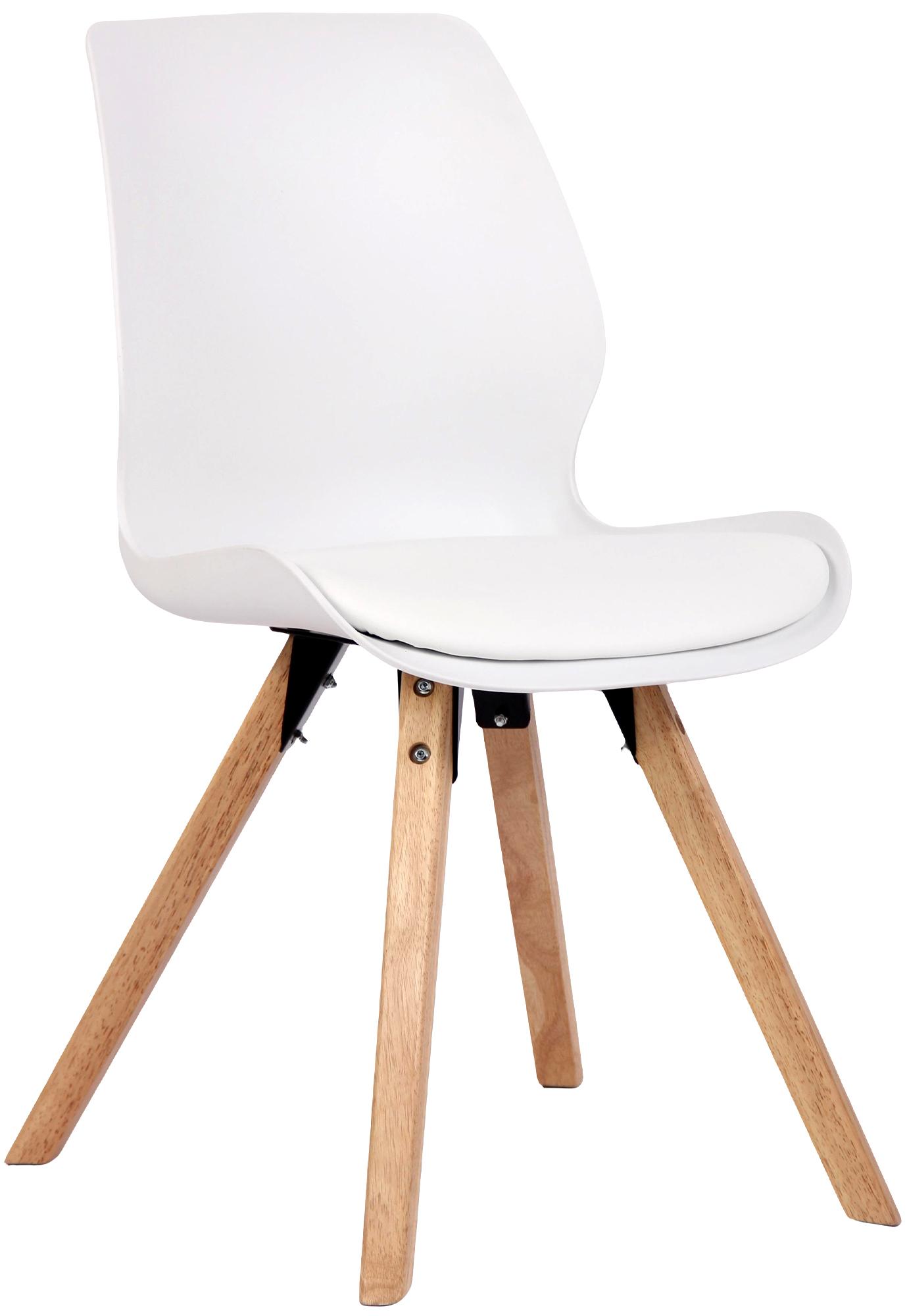 CLP Esszimmerstuhl gepolstert Luna, Moderner K&uuml;chenstuhl mit R&uuml;ckenlehne, bis 136 kg belastbar, geeignet f&uuml;r K&uuml;che und Wohnzimmer - Bild 1