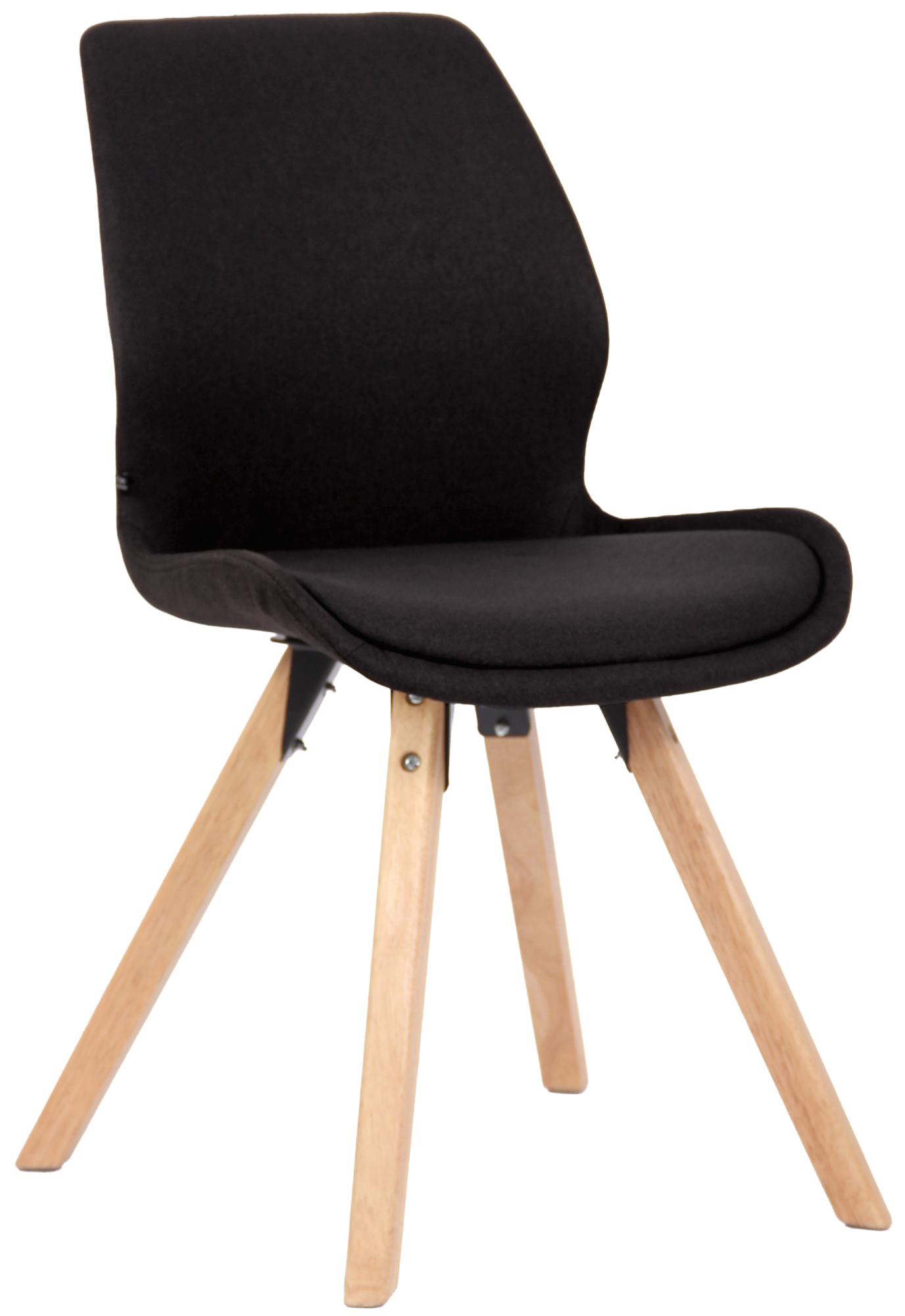 CLP Esszimmerstuhl gepolstert Luna, Moderner K&uuml;chenstuhl mit R&uuml;ckenlehne, bis 136 kg belastbar, geeignet f&uuml;r K&uuml;che und Wohnzimmer - Bild 1