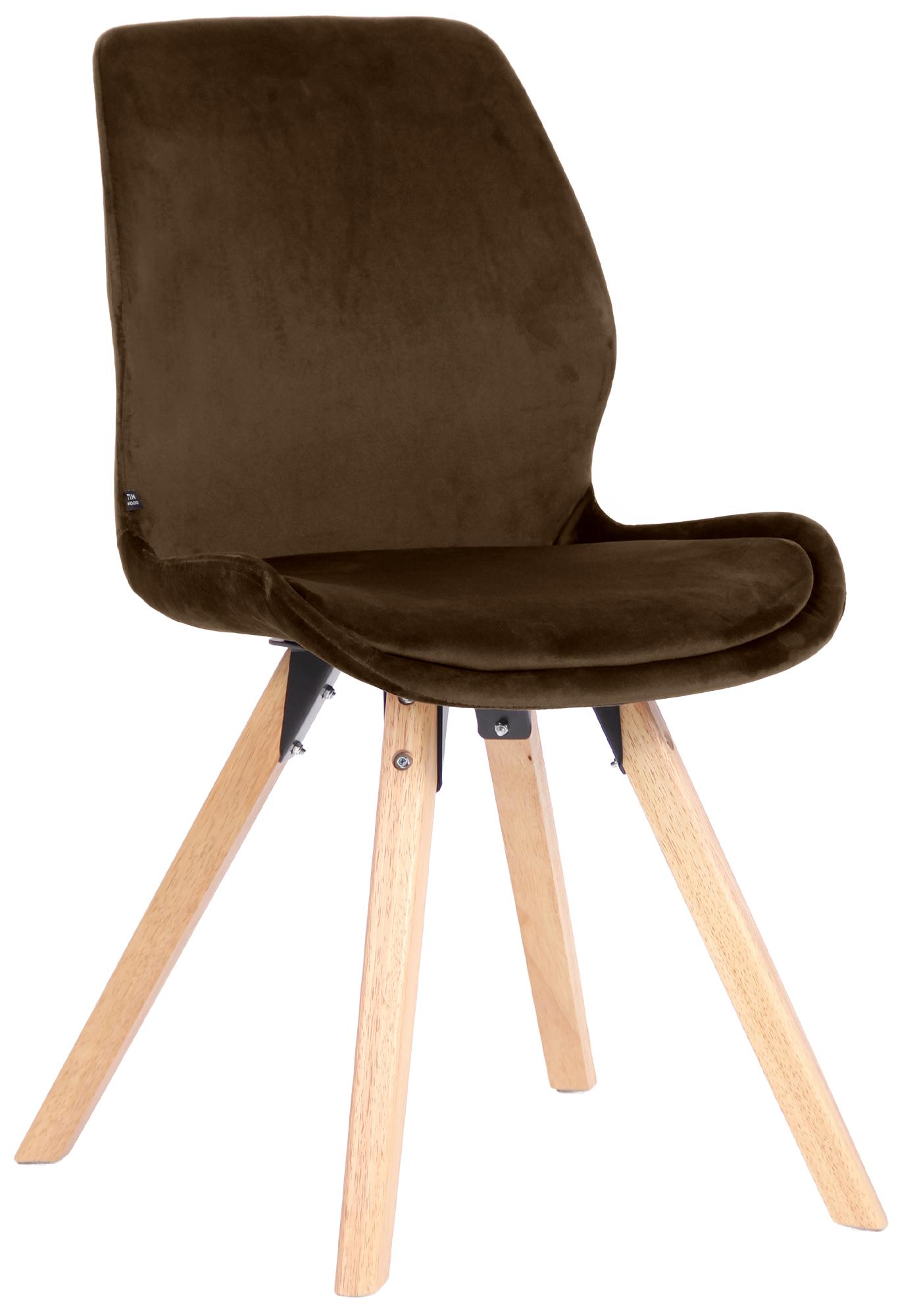 CLP Esszimmerstuhl gepolstert Luna, Moderner K&uuml;chenstuhl mit R&uuml;ckenlehne, bis 136 kg belastbar, geeignet f&uuml;r K&uuml;che und Wohnzimmer - Bild 1