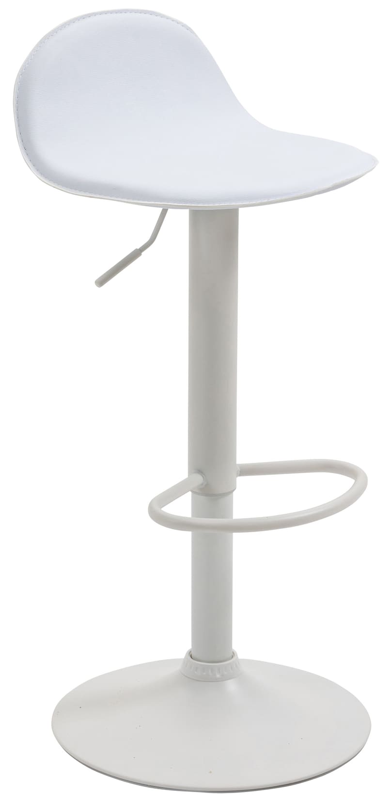 CLP Barhocker Lana V2 Mit Metallgestell Und Kunstlederbezug I Höhenverstellbarer Ergonomischer Barstuhl Mit Fußstütze Und Drehbarer Sitzfläche | 04251756468156