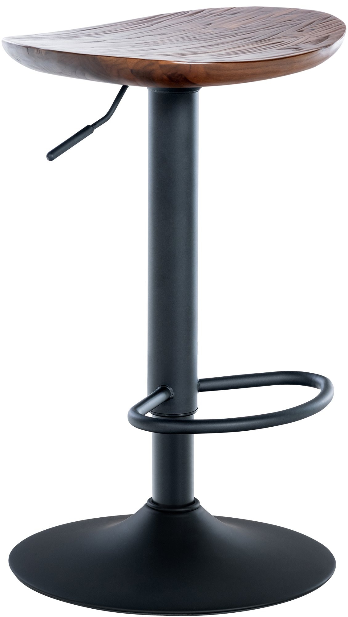 CLP Barhocker Skelde I H&ouml;henverstellbarer Barstuhl Mit Fu&szlig;st&uuml;tze I Massivholz-Sitz - Bild 1