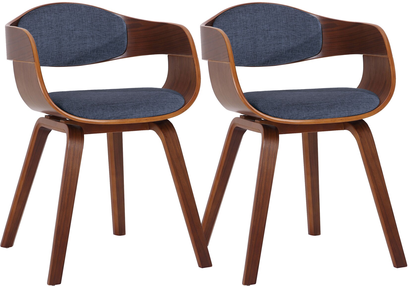 CLP 2er Set Esszimmerstühle ergonomisch Kingston, Lehnstühle mit umlaufender Rückenlehne, Holzgestell bis 150 kg