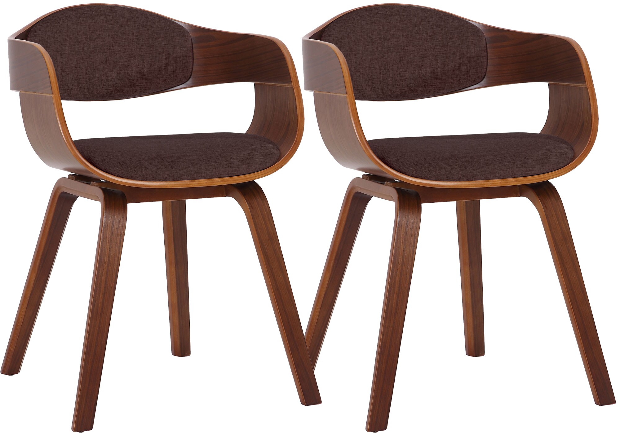 CLP 2er Set Esszimmerst&uuml;hle ergonomisch Kingston, Lehnst&uuml;hle mit umlaufender R&uuml;ckenlehne, Holzgestell bis 150 kg - Bild 1