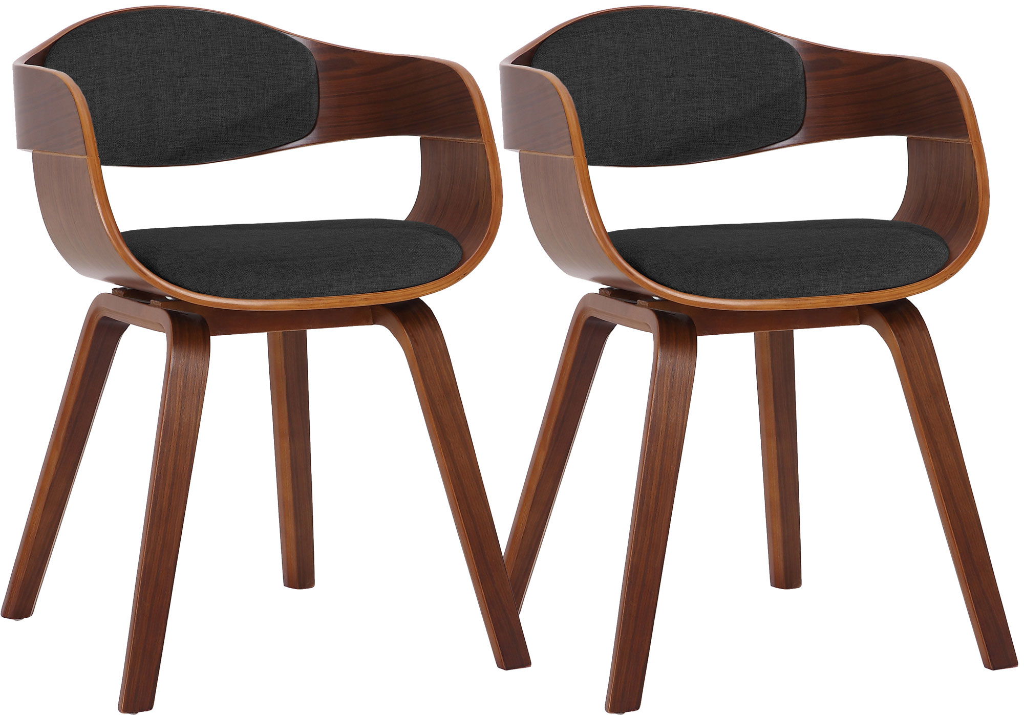 CLP 2er Set Esszimmerst&uuml;hle ergonomisch Kingston, Lehnst&uuml;hle mit umlaufender R&uuml;ckenlehne, Holzgestell bis 150 kg - Bild 1