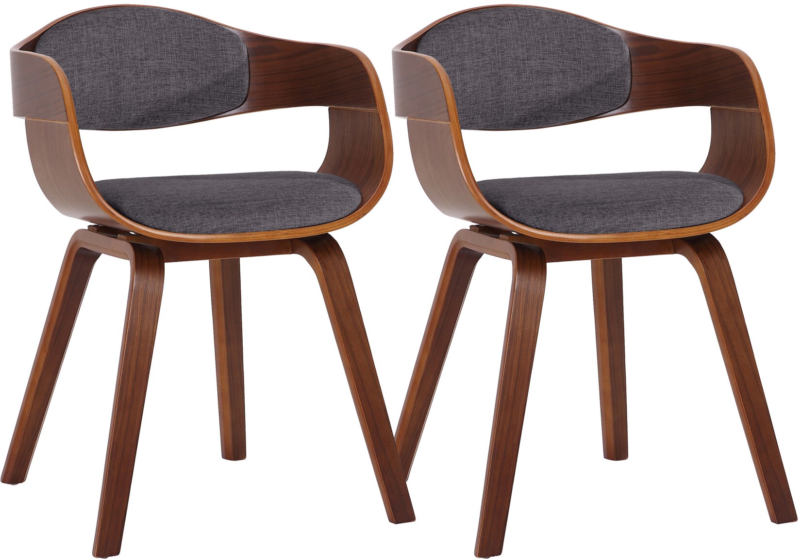 CLP 2er Set Esszimmerstühle ergonomisch Kingston, Lehnstühle mit umlaufender Rückenlehne, Holzgestell bis 150 kg