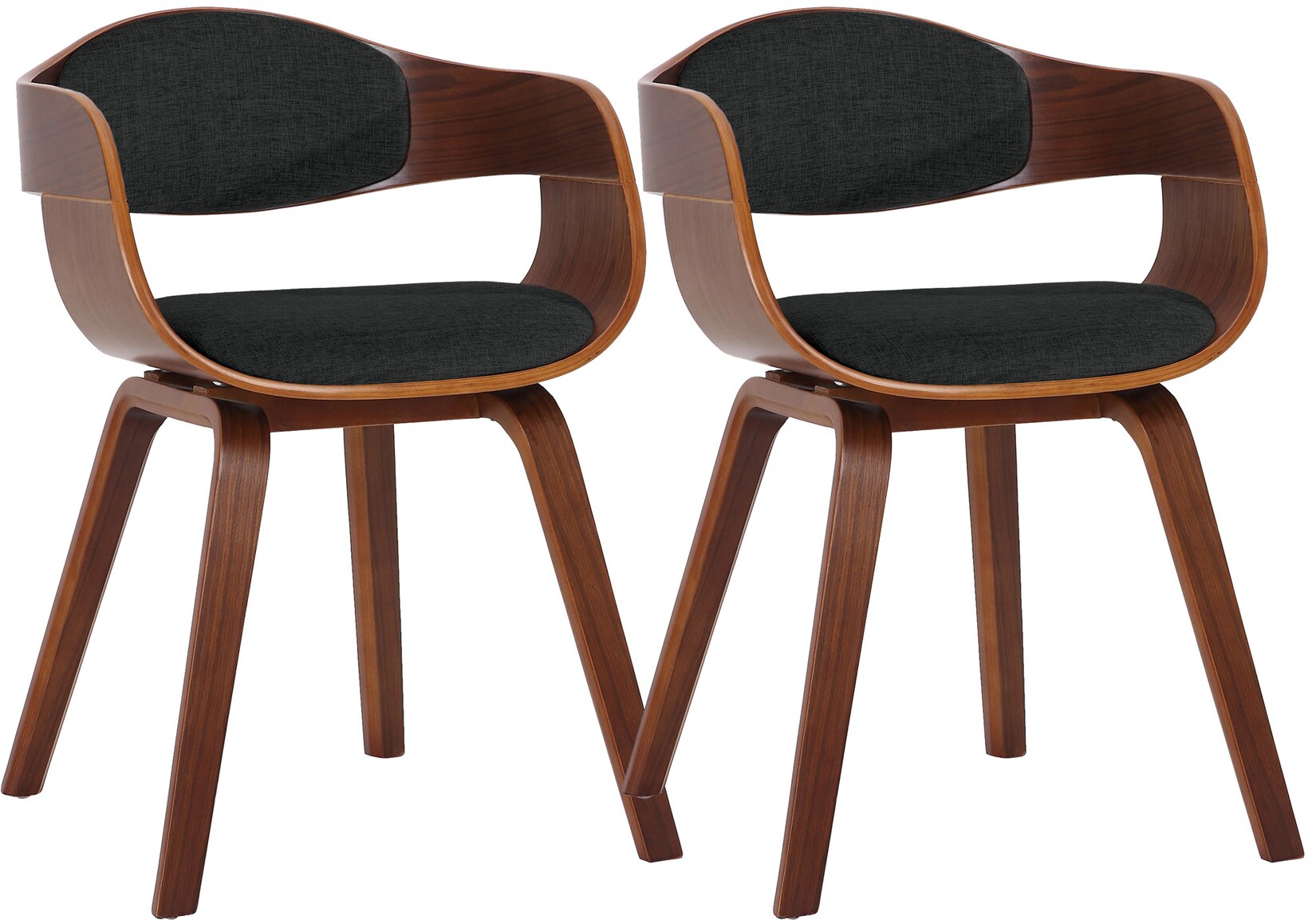 CLP 2er Set Esszimmerstühle ergonomisch Kingston, Lehnstühle mit umlaufender Rückenlehne, Holzgestell bis 150 kg