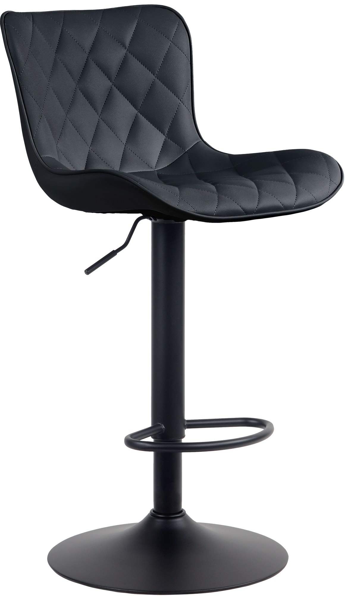 CLP Barhocker Emma I H&ouml;henverstellbarer Barstuhl I 360&deg; Drehstuhl Mit R&uuml;ckenlehne F&uuml;r K&uuml;che Und Bistro - Bild 1