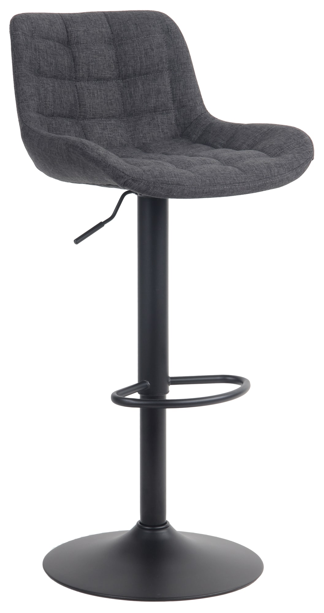 CLP Barhocker Tover I H&ouml;henverstellbarer Tresenhocker I 360&deg; Drehstuhl Mit R&uuml;ckenlehne F&uuml;r Tresen Und Theke - Bild 1