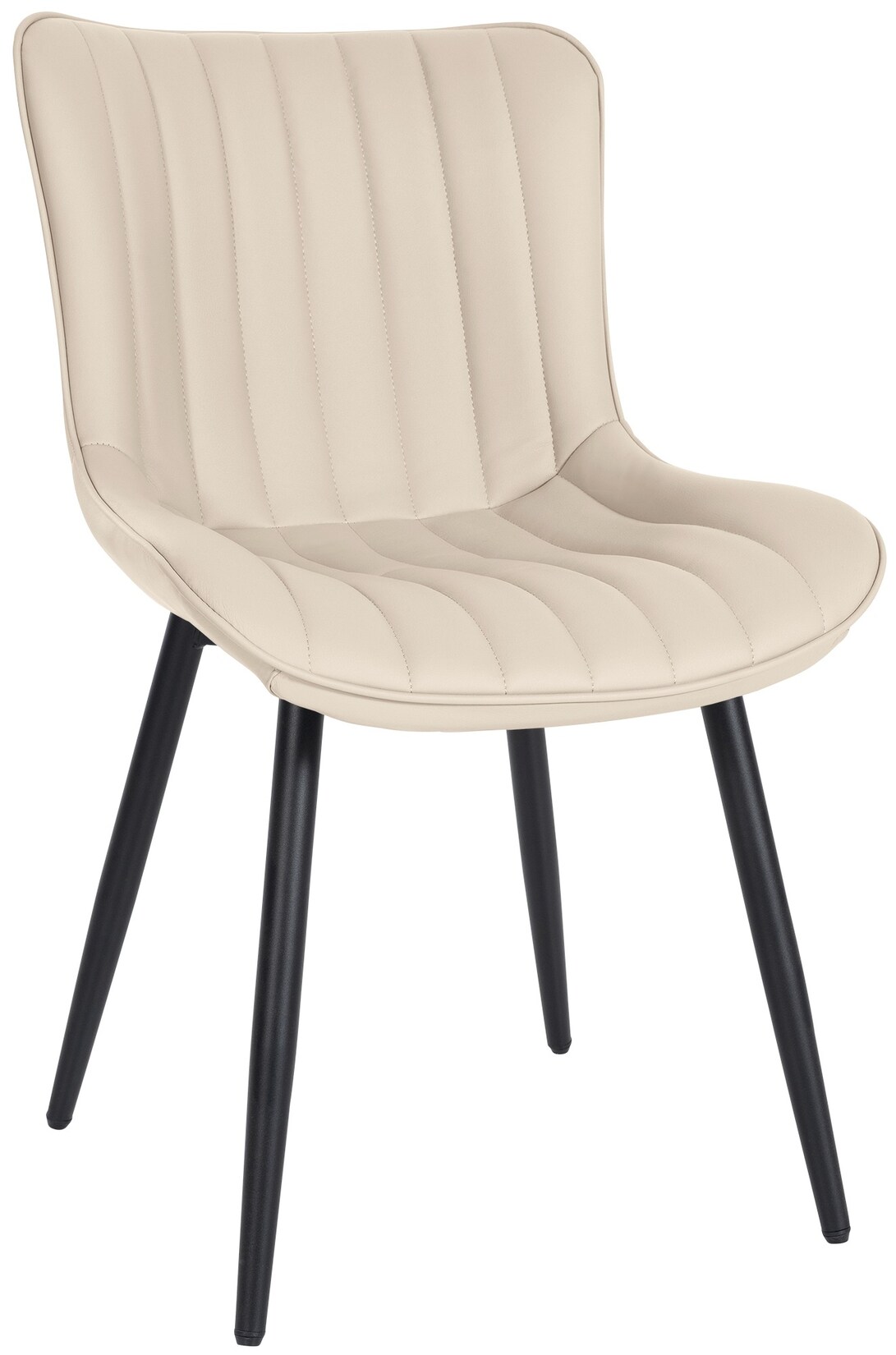 CLP Besucherstuhl Largo I Samt I Kunstleder I Esszimmerstuhl Mit Metallgestell
