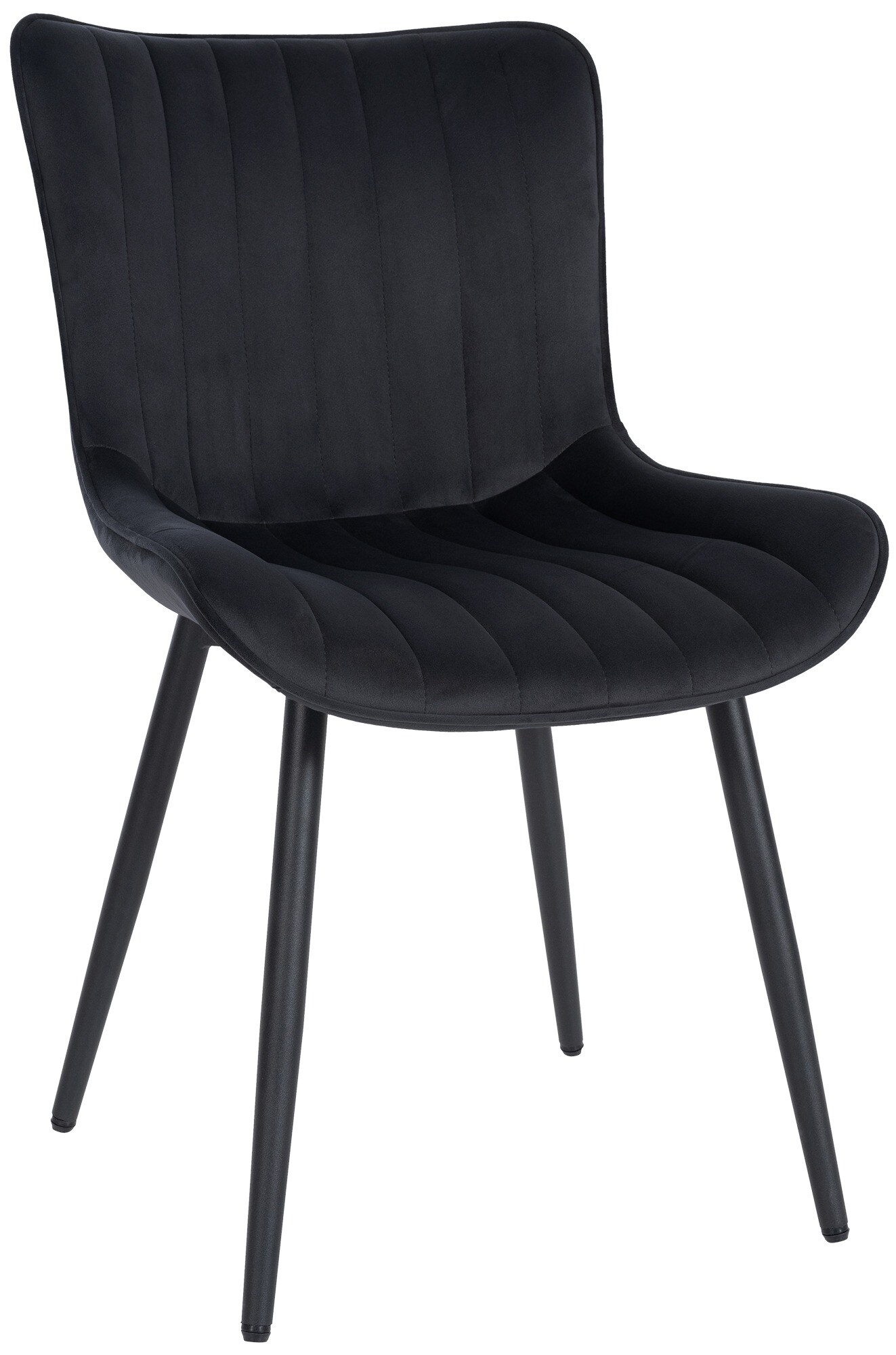 CLP Besucherstuhl Largo I Samt I Kunstleder I Esszimmerstuhl Mit Metallgestell - Bild 1