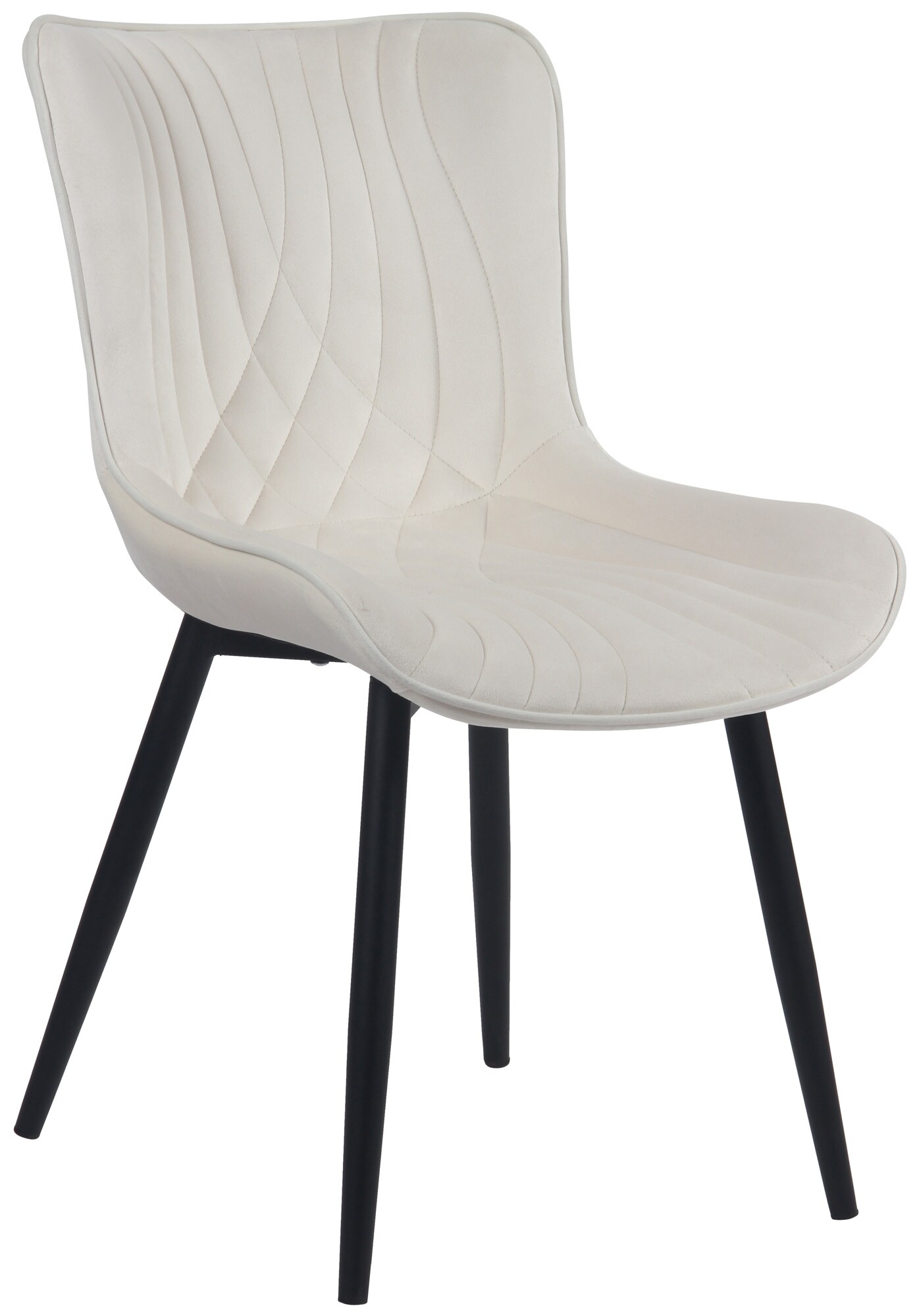 CLP Esszimmerstuhl Brady I Samt Oder Kunstleder I K&uuml;chenstuhl Mit Bodenschonern Und Bequemer Polsterung - Bild 1