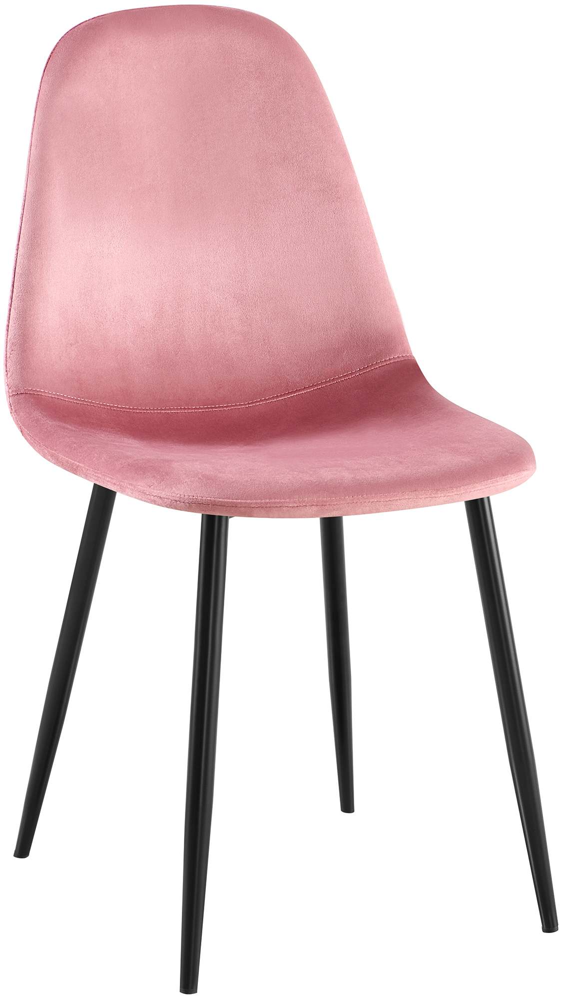 CLP Esszimmerstuhl gepolstert Napier, K&uuml;chenstuhl mit R&uuml;ckenlehne und schwarzem Metallgestell, Polsterstuhl Esszimmer bis 150 kg belastbar - Bild 1