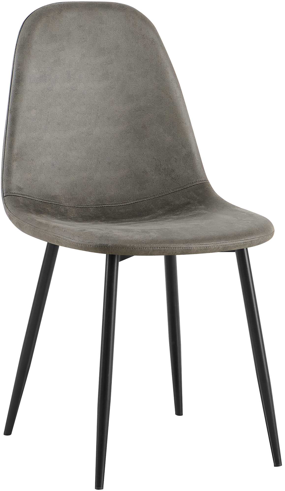 CLP Esszimmerstuhl gepolstert Napier, K&uuml;chenstuhl mit R&uuml;ckenlehne und schwarzem Metallgestell, Polsterstuhl Esszimmer bis 150 kg belastbar - Bild 1