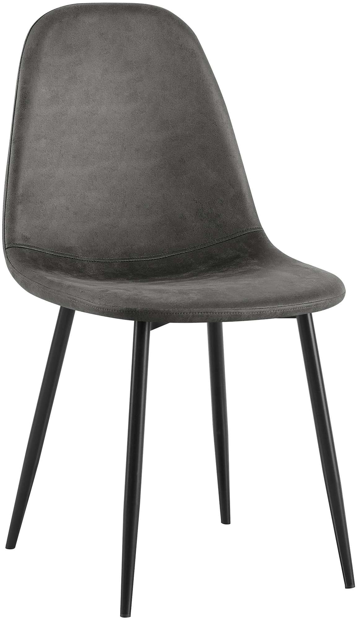 CLP Esszimmerstuhl gepolstert Napier, K&uuml;chenstuhl mit R&uuml;ckenlehne und schwarzem Metallgestell, Polsterstuhl Esszimmer bis 150 kg belastbar - Bild 1