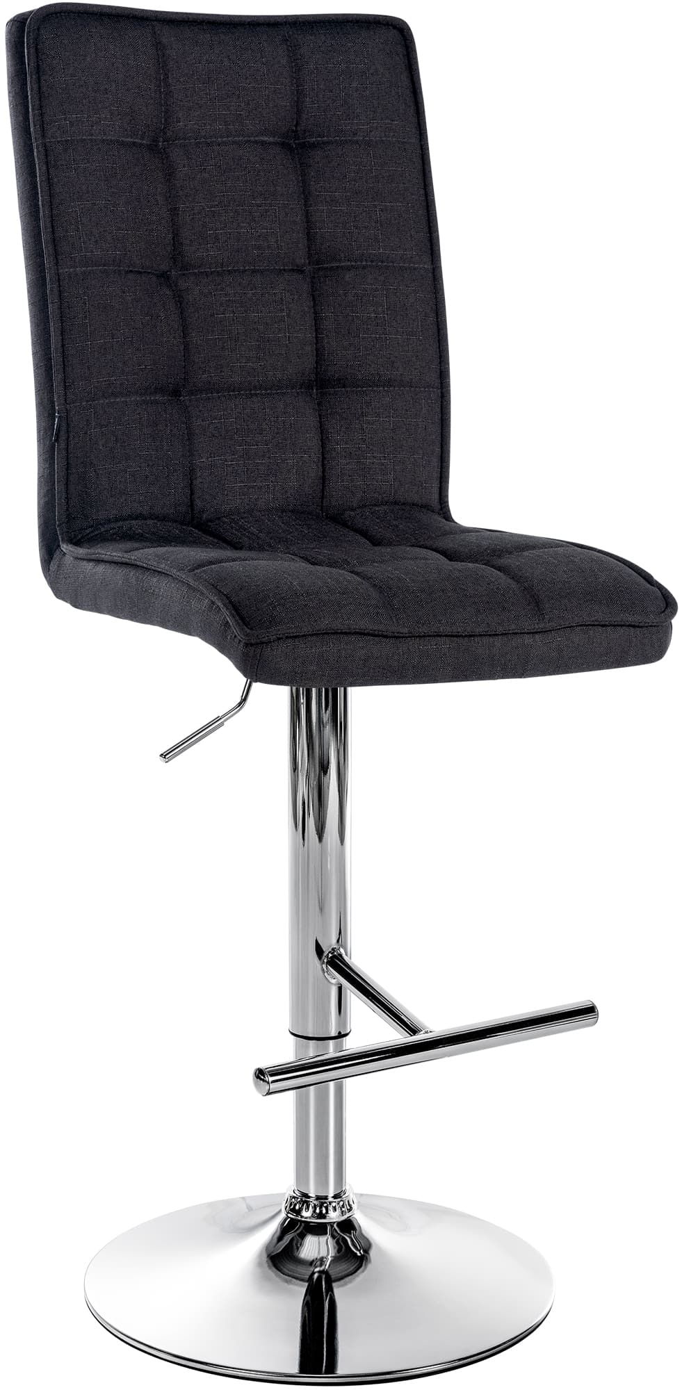 CLP Barhocker Peking Stoff I H&ouml;henverstellbarer Tresenhocker Mit R&uuml;ckenlehne Und Fu&szlig;st&uuml;tze - Bild 1