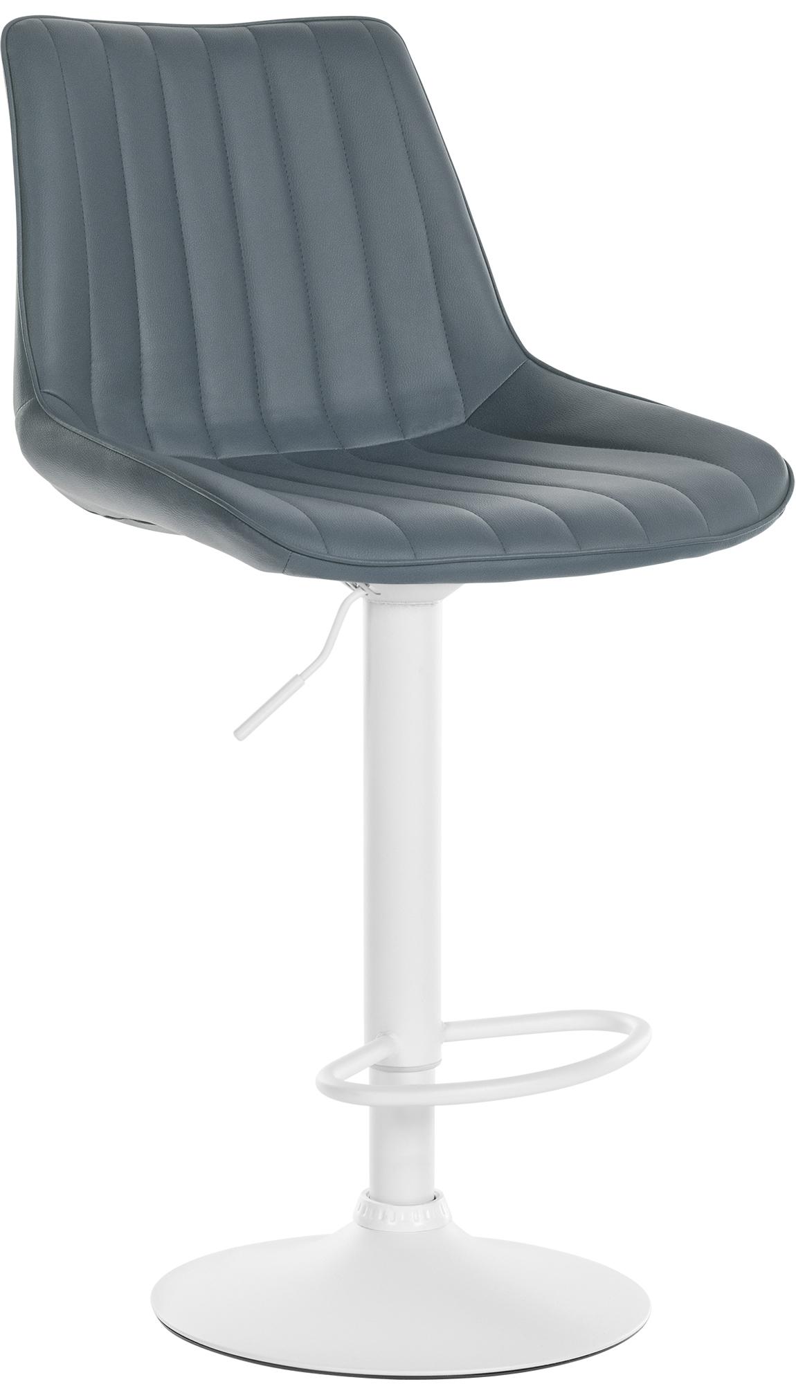 CLP Barhocker Toni Kunstleder I H&ouml;henverstellbarer Barstuhl Mit Metallgestell I Thekenhocker Mit Integrierter Fu&szlig;st&uuml;tze - Bild 1