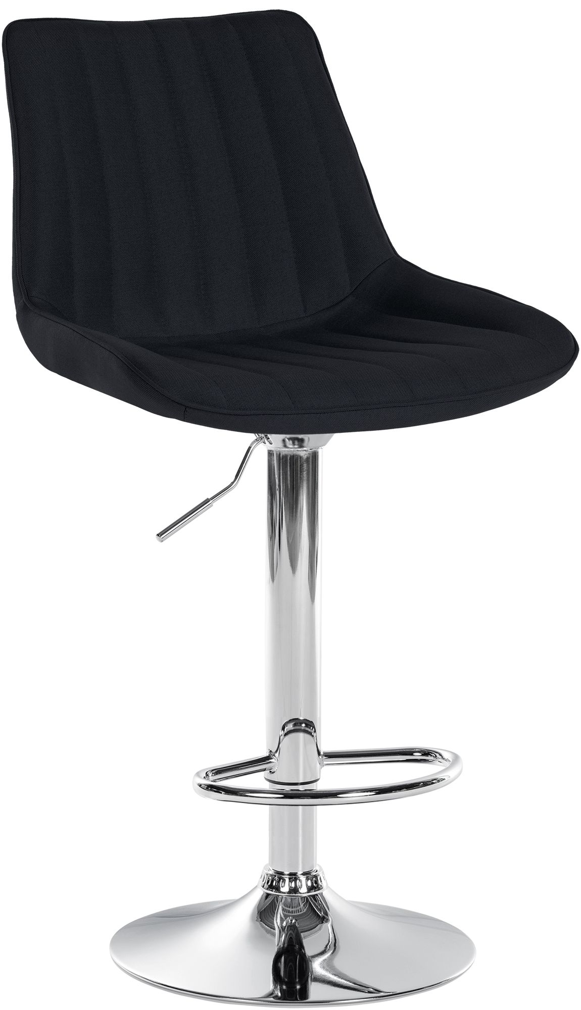 CLP Barhocker Toni Stoff I H&ouml;henverstellbarer Barstuhl Mit Metallgestell I Thekenhocker Mit Integrierter Fu&szlig;st&uuml;tze - Bild 1