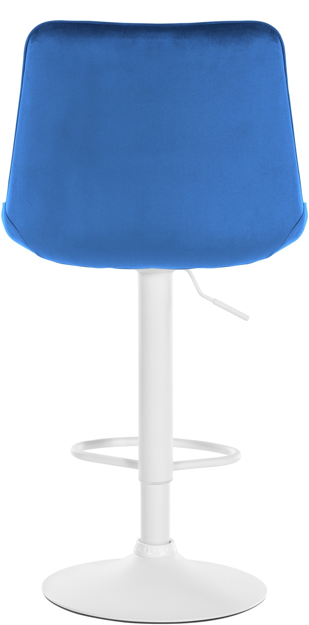 CLP Barhocker Toni Samt | H&ouml;henverstellbarer Thekenhocker mit R&uuml;ckenlehne | Barstuhl mit Metallgestell - Bild 1