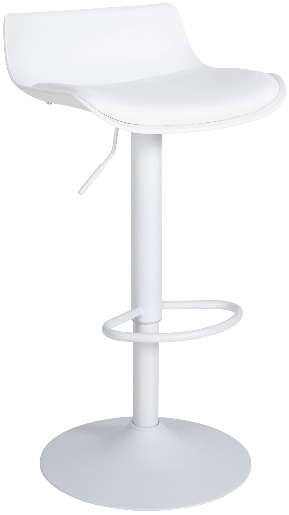 CLP Barhocker Aveiro Kunstleder I Höhenverstellbar I Mit Trompetenfuß I Metallgestell Mit Bodenschoner | 04251756484866