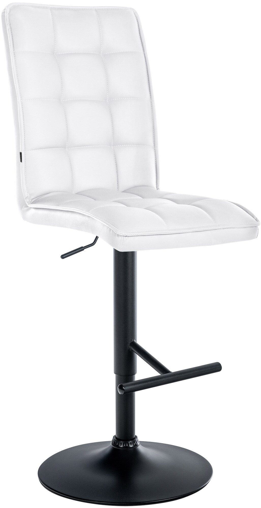 CLP Barhocker Peking Kunstleder I Tresenhocker H&ouml;henverstellbar Mit Fu&szlig;st&uuml;tze Und R&uuml;ckenlehne - Bild 1
