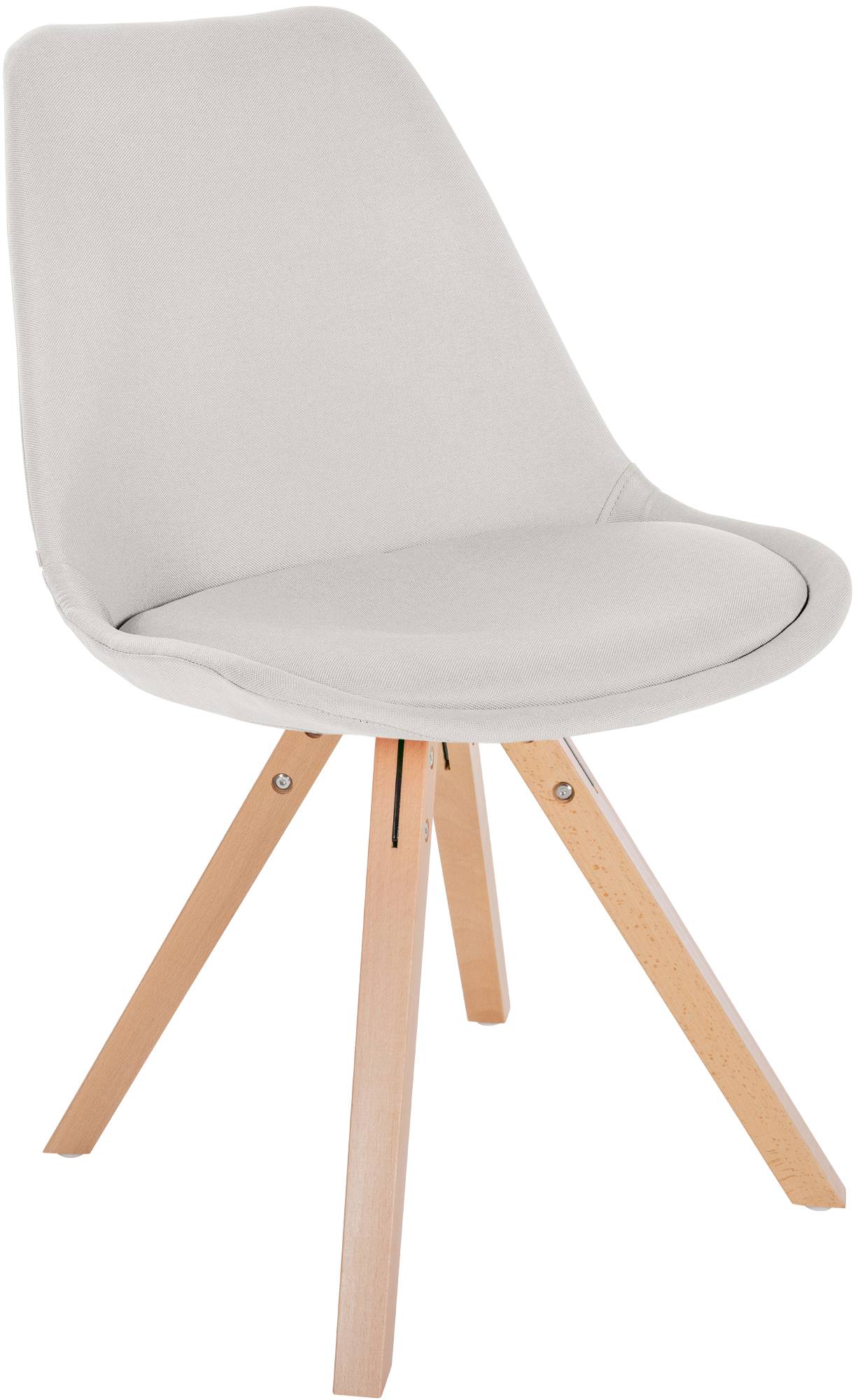 CLP Stuhl Sofia Mit Stoffbezug Und Hochwertiger Polsterung I Besucherstuhl Mit Robustem 4-Fu&szlig; Holzgestell - Bild 1