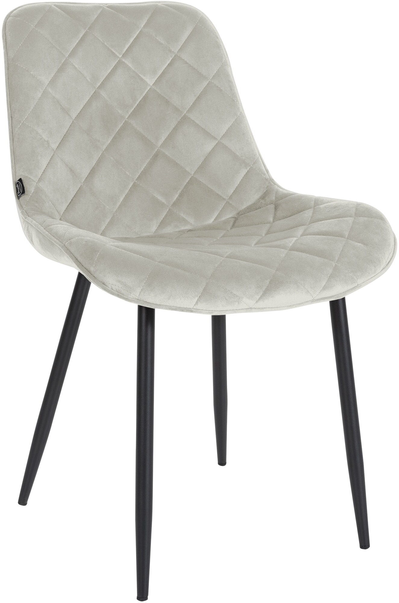 CLP Stuhl Springs Samt I Esszimmerstuhl Mit Hochwertiger Polsterung I Besucherstuhl Mit 4-Fu&szlig; Metallgestell - Bild 1